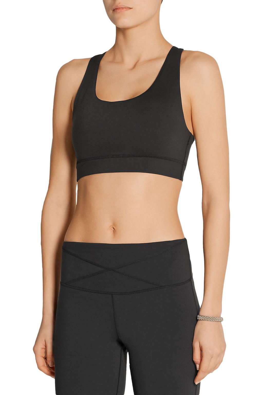 YUMMIE BY HEATHER THOMSON Janet stretch-jersey sports bra