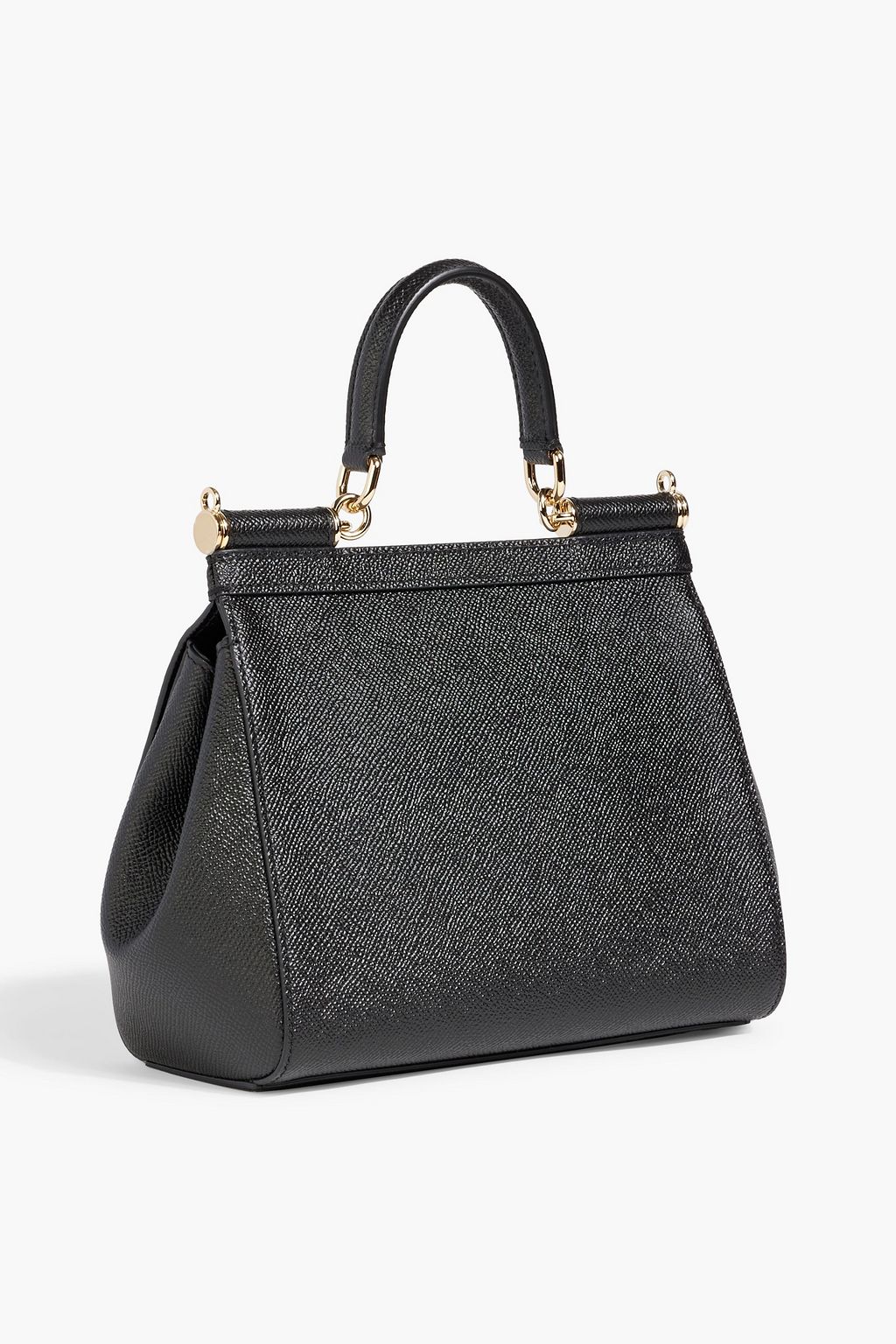 DOLCE&GABBANA Sicily pebbled-leather tote