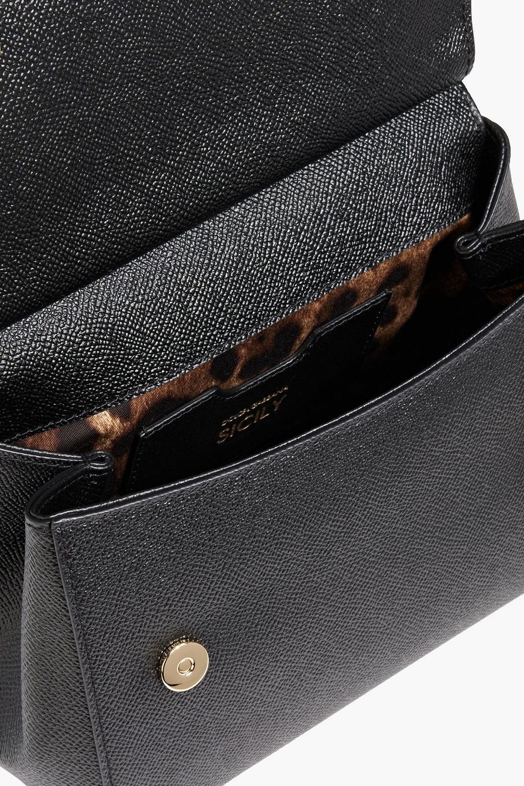 DOLCE&GABBANA Sicily pebbled-leather tote