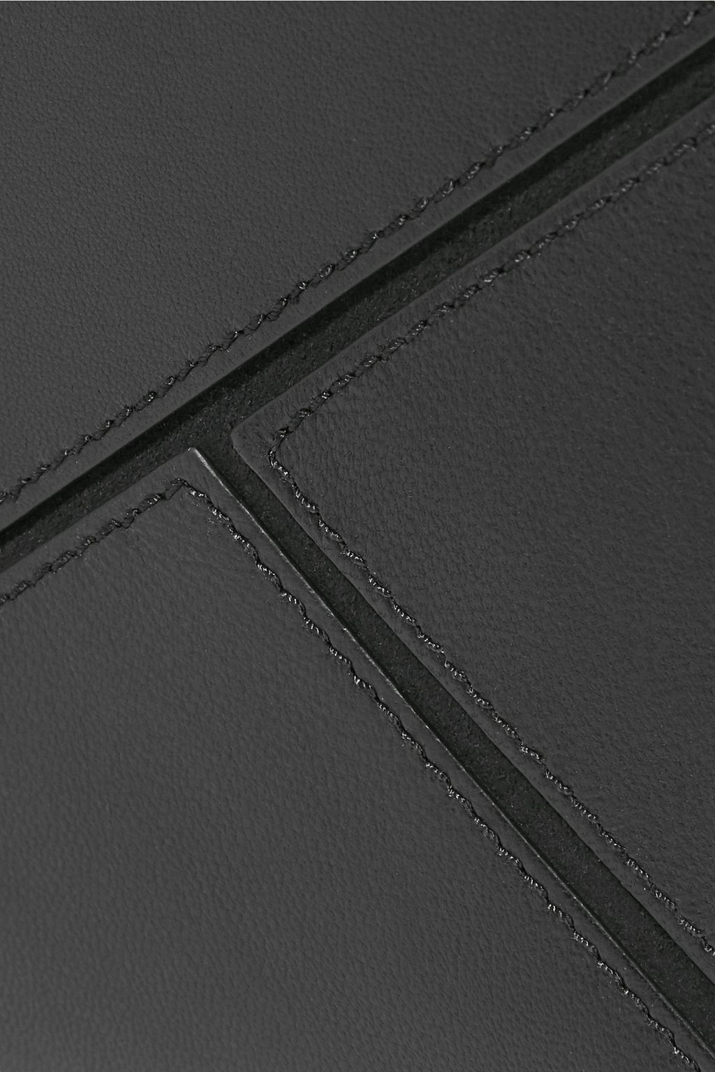 GIVENCHY Suede-trimmed leather pouch