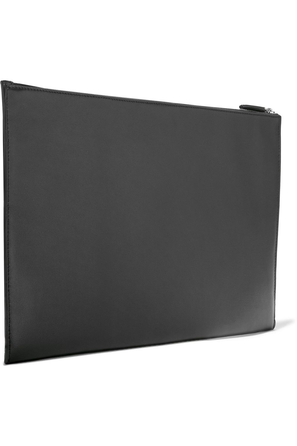 GIVENCHY Suede-trimmed leather pouch