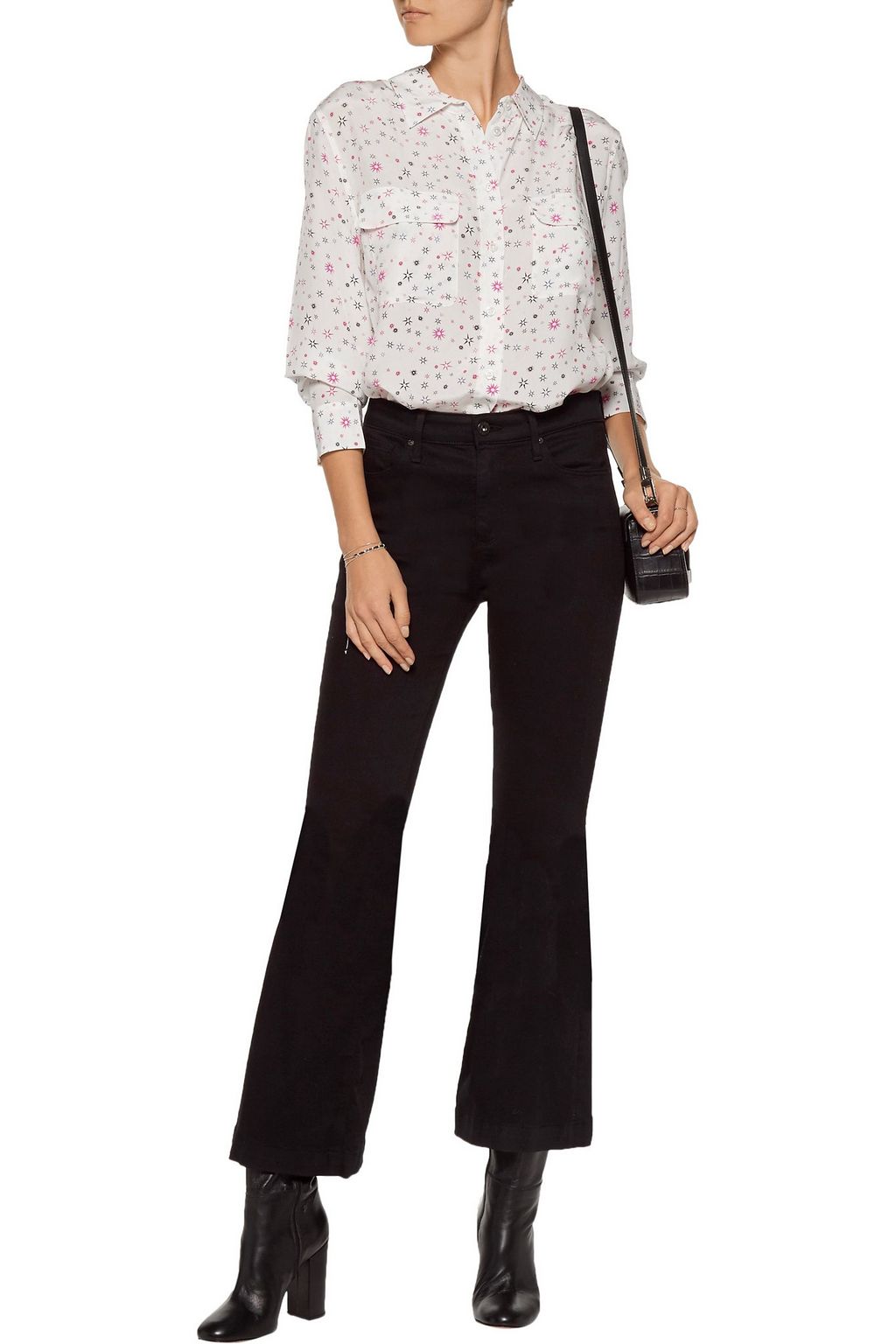 EQUIPMENT Signature printed washed-silk shirt