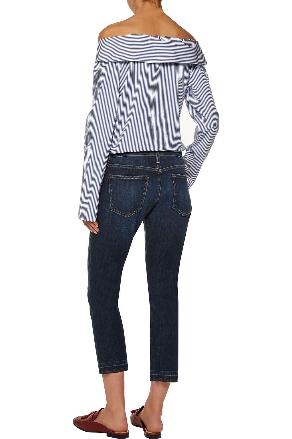 CURRENT/ELLIOTT The Cropped mid-rise skinny jeans