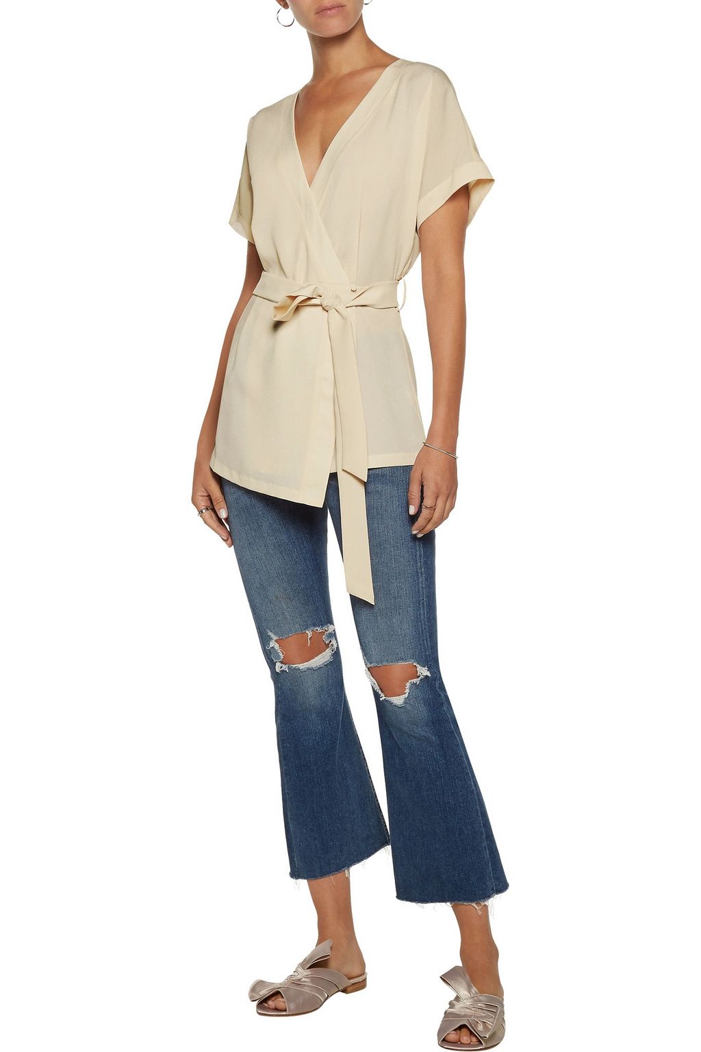 TART COLLECTIONS Ann crepe wrap top