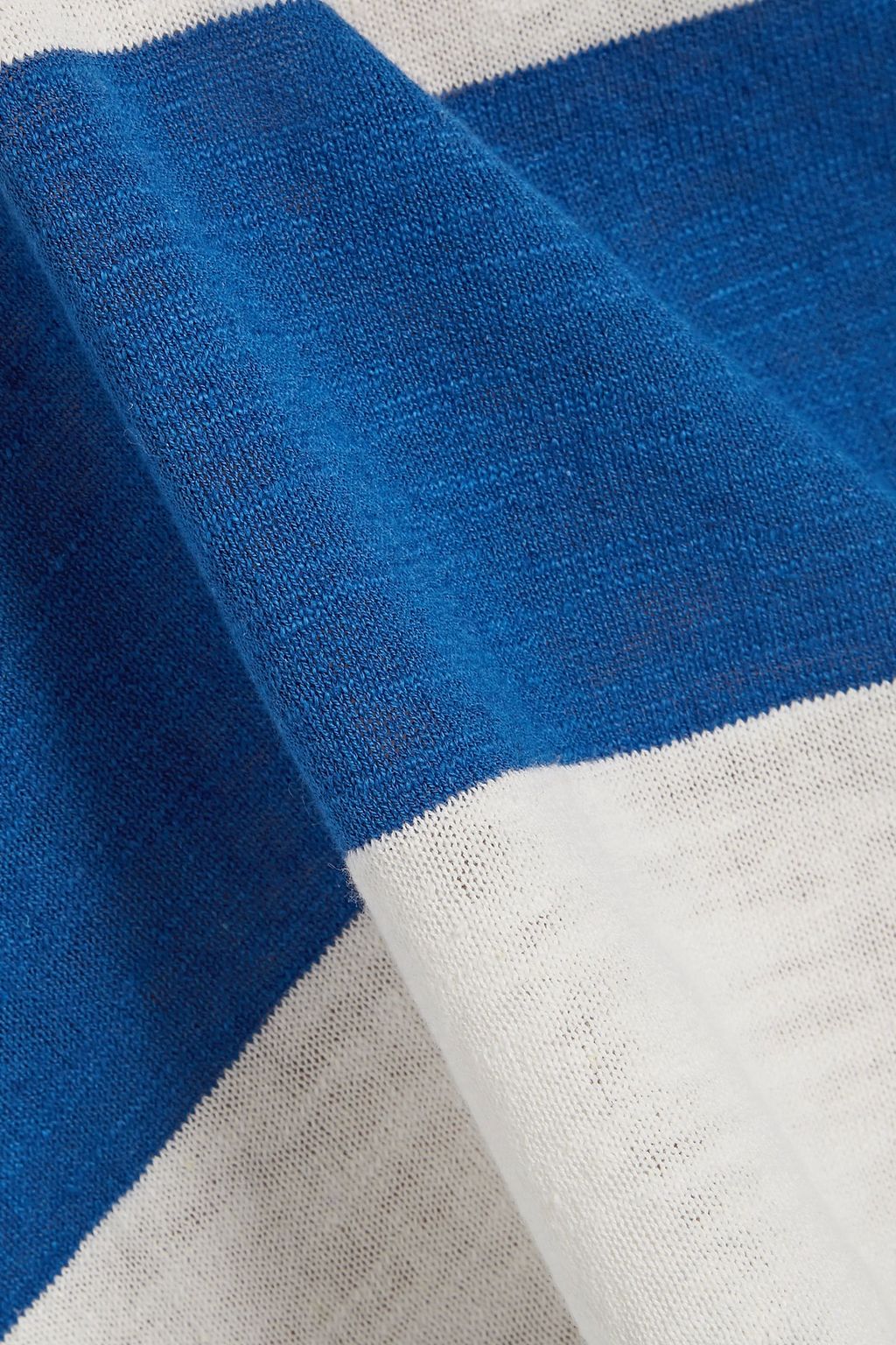 M.I.H JEANS Linus striped cotton and linen-blend sweater