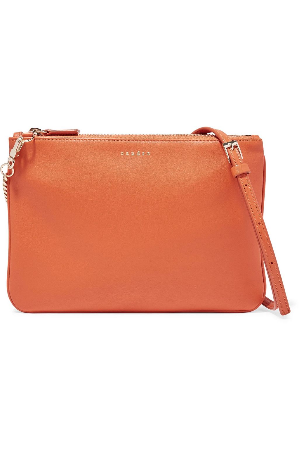 orange chain bag