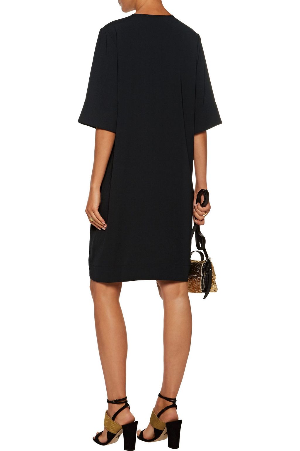 BY MALENE BIRGER Hobbis draped crepe mini dress