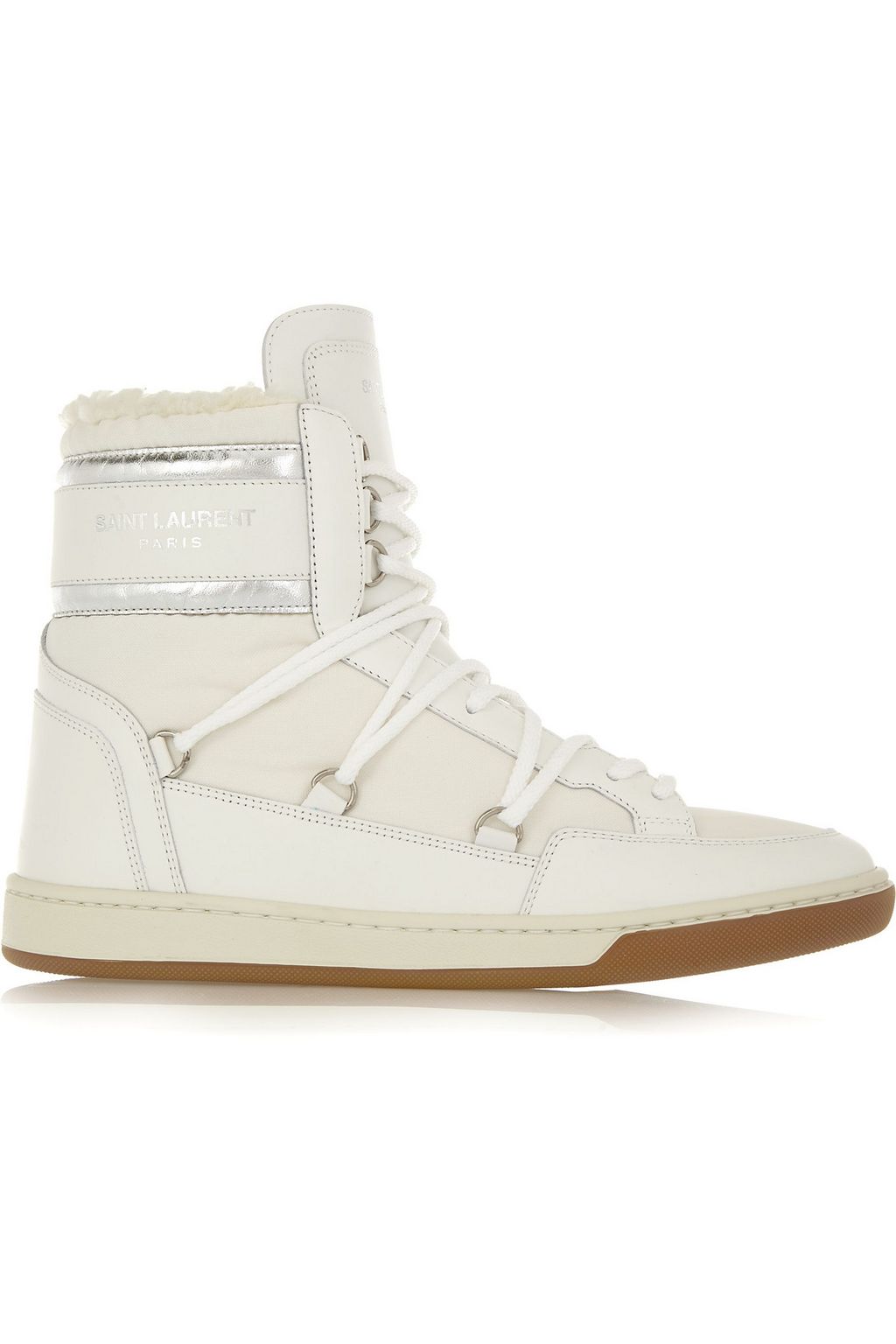 shearling lined high top sneakers
