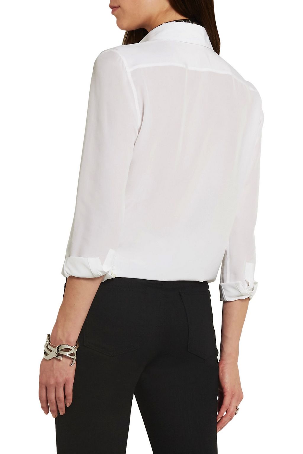 SAINT LAURENT Silk crepe de chine shirt