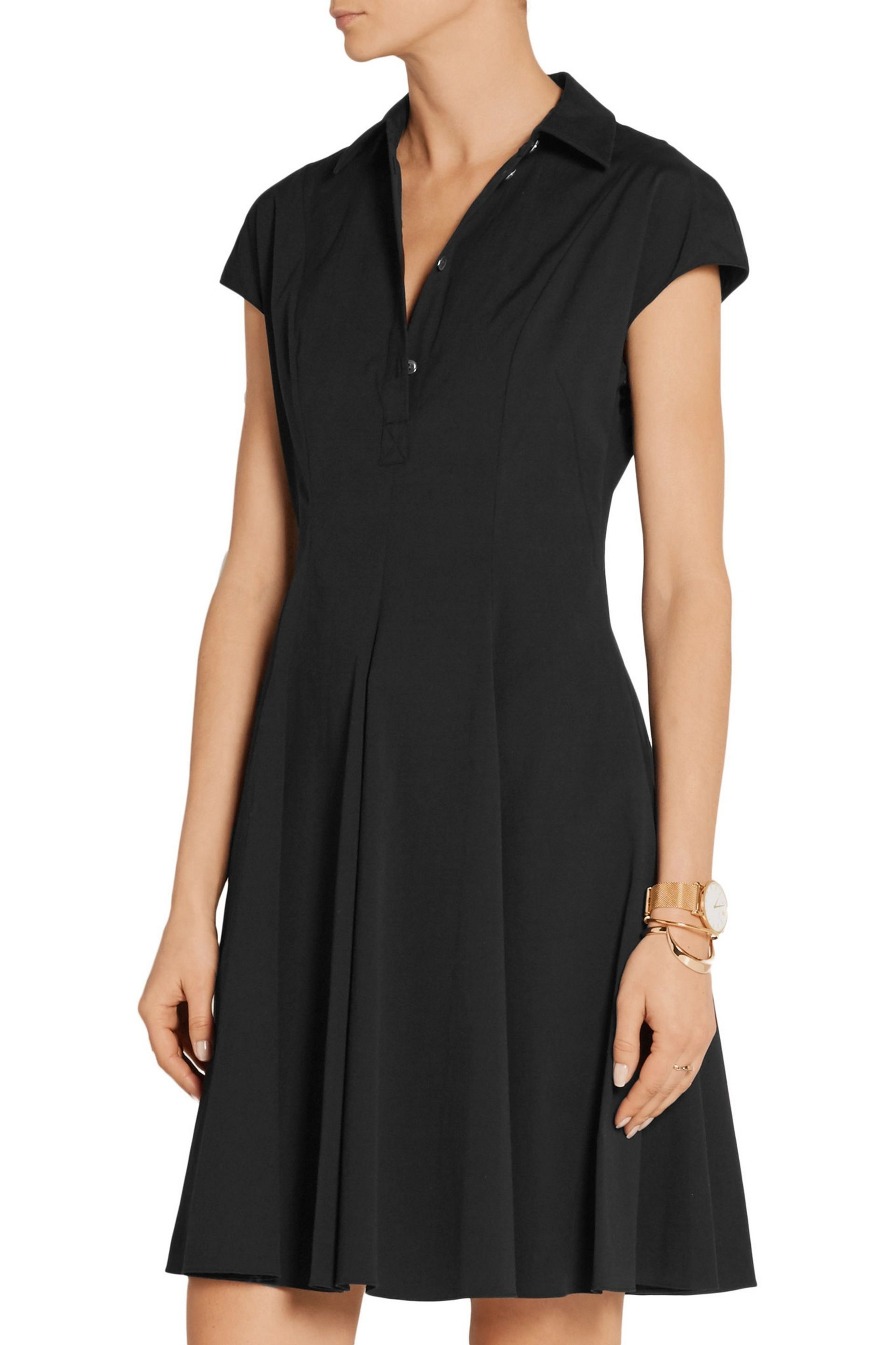 MICHAEL KORS COLLECTION Stretch-cotton poplin mini dress