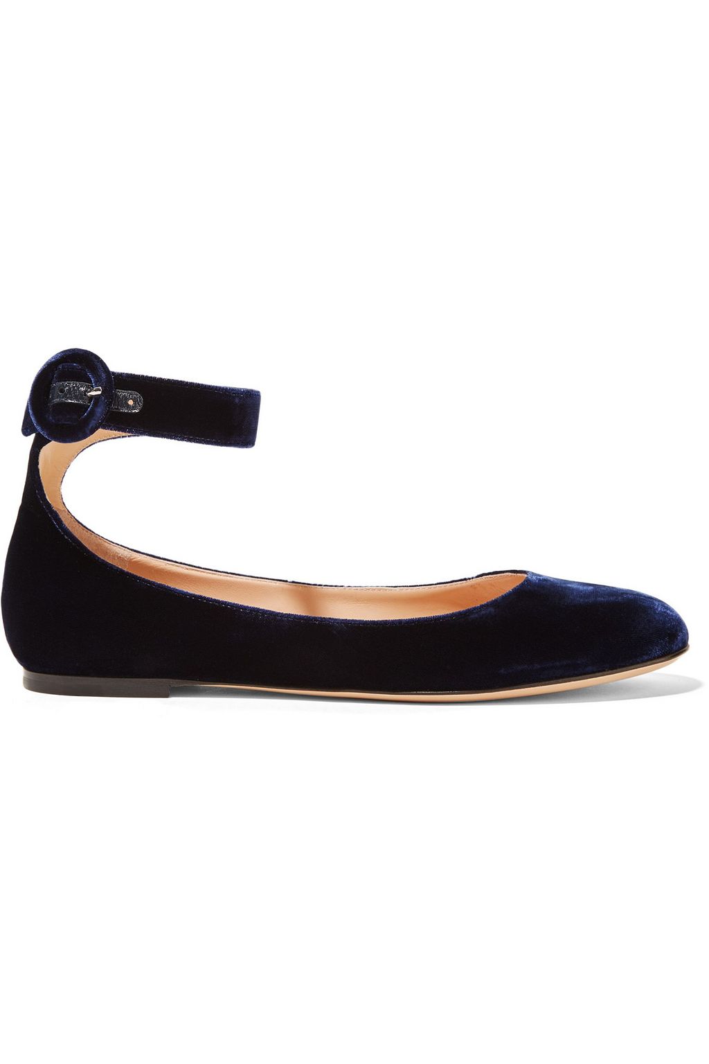 navy velvet flats