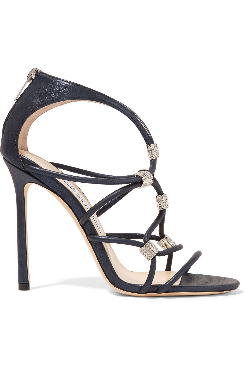 jimmy choo swarovski crystal studded heels