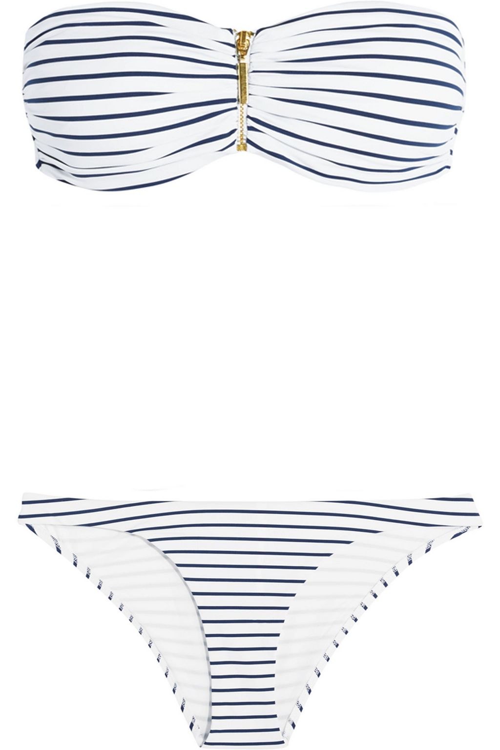 MELISSA ODABASH Sumatra striped bandeau bikini top