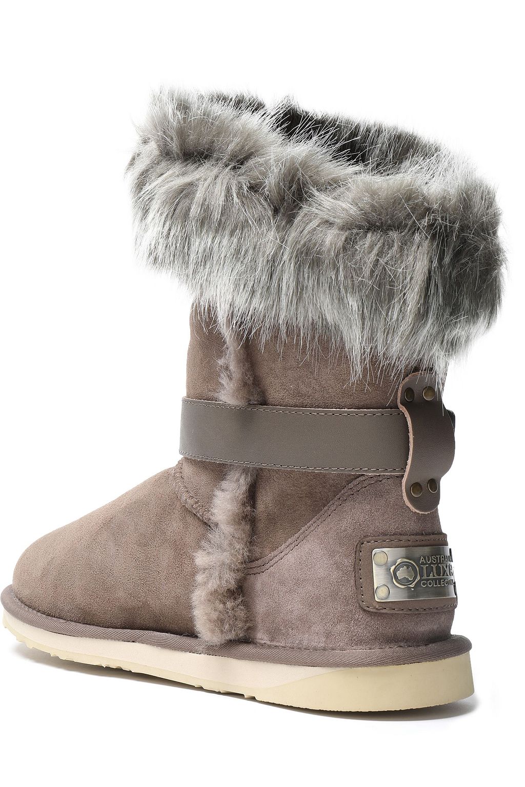 shearling short boots