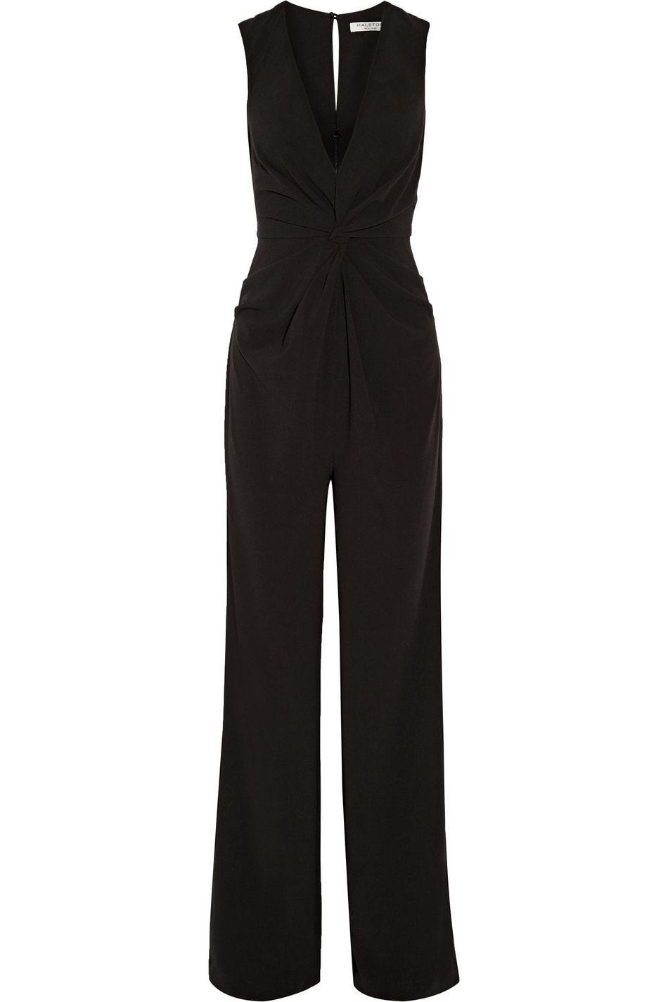 halston heritage crepe jumpsuit