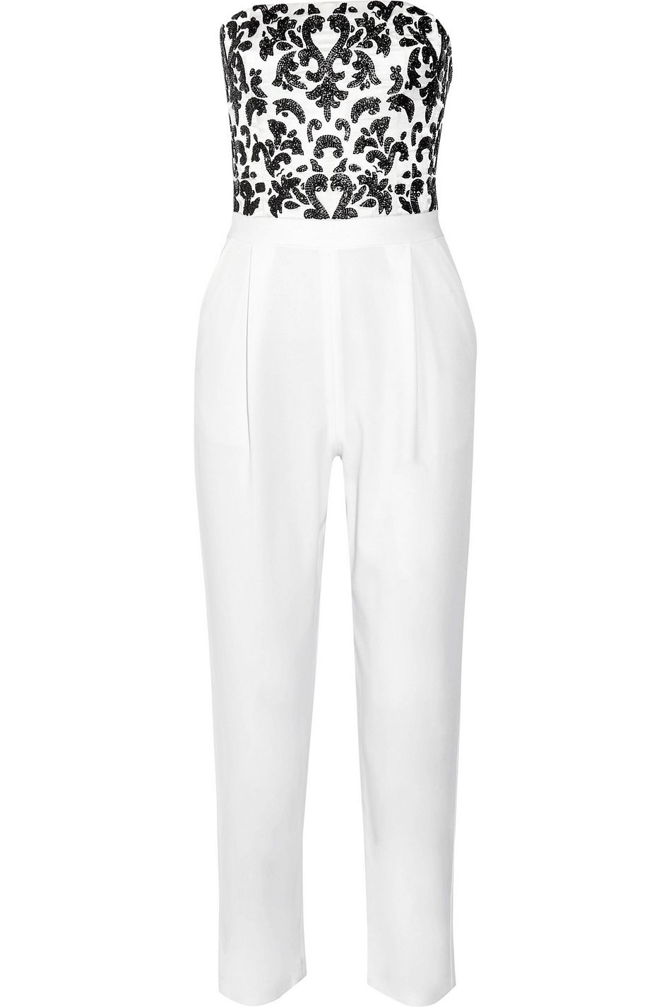 alice and olivia jeri embellished jumpsuit