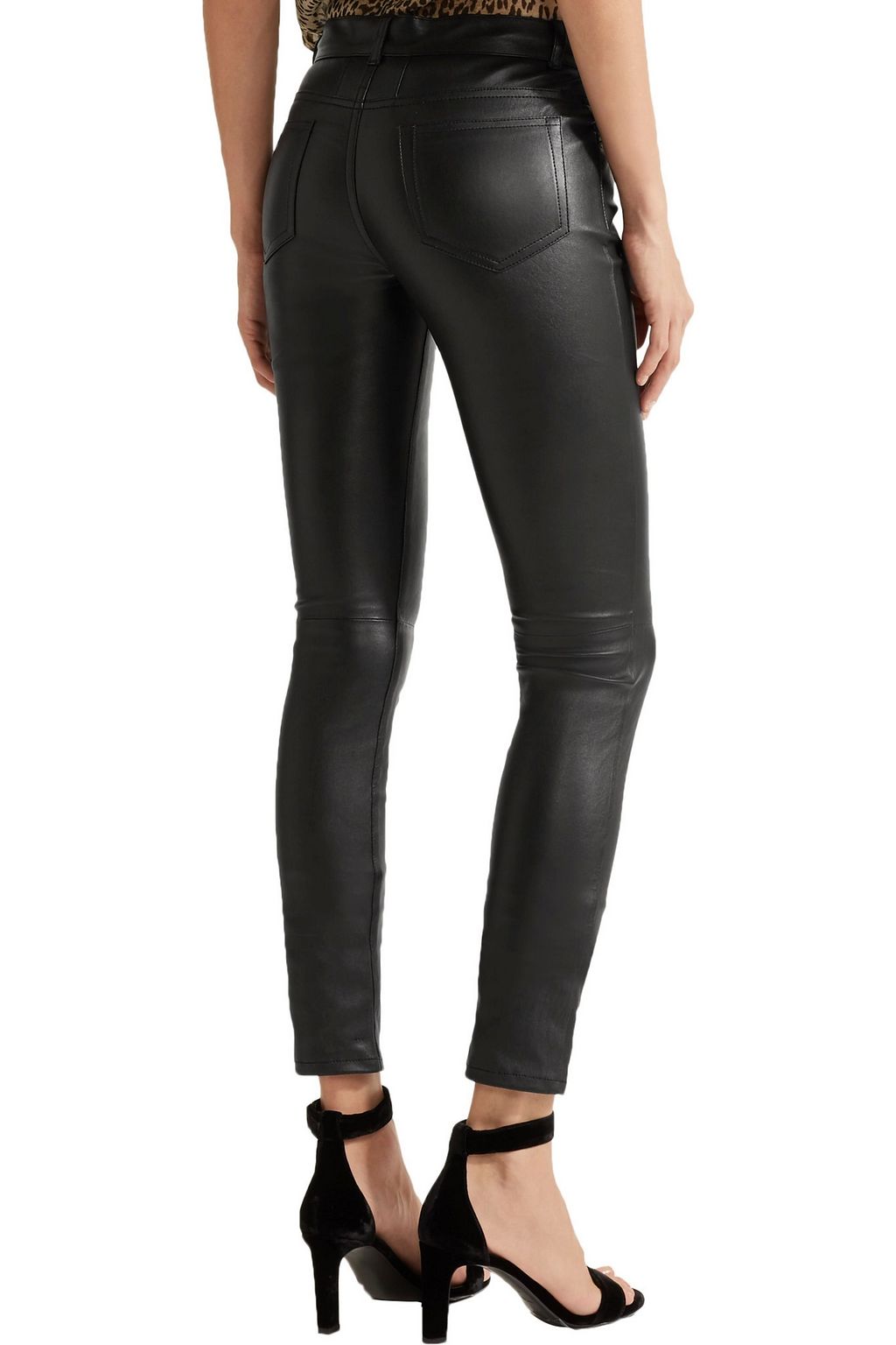 SAINT LAURENT Stretch-leather skinny pants