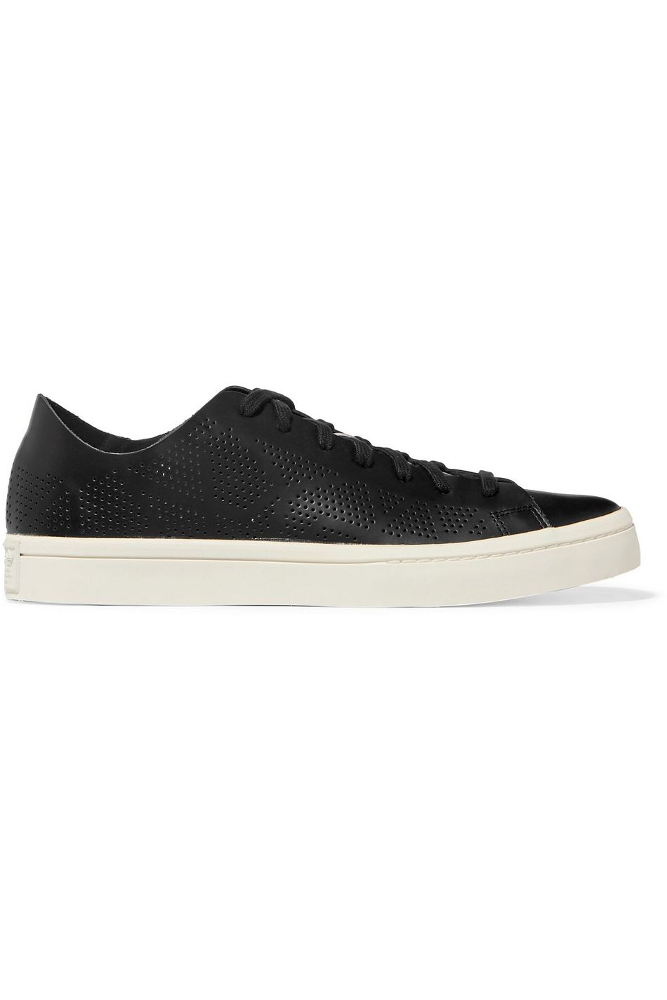 adidas court vantage black leather