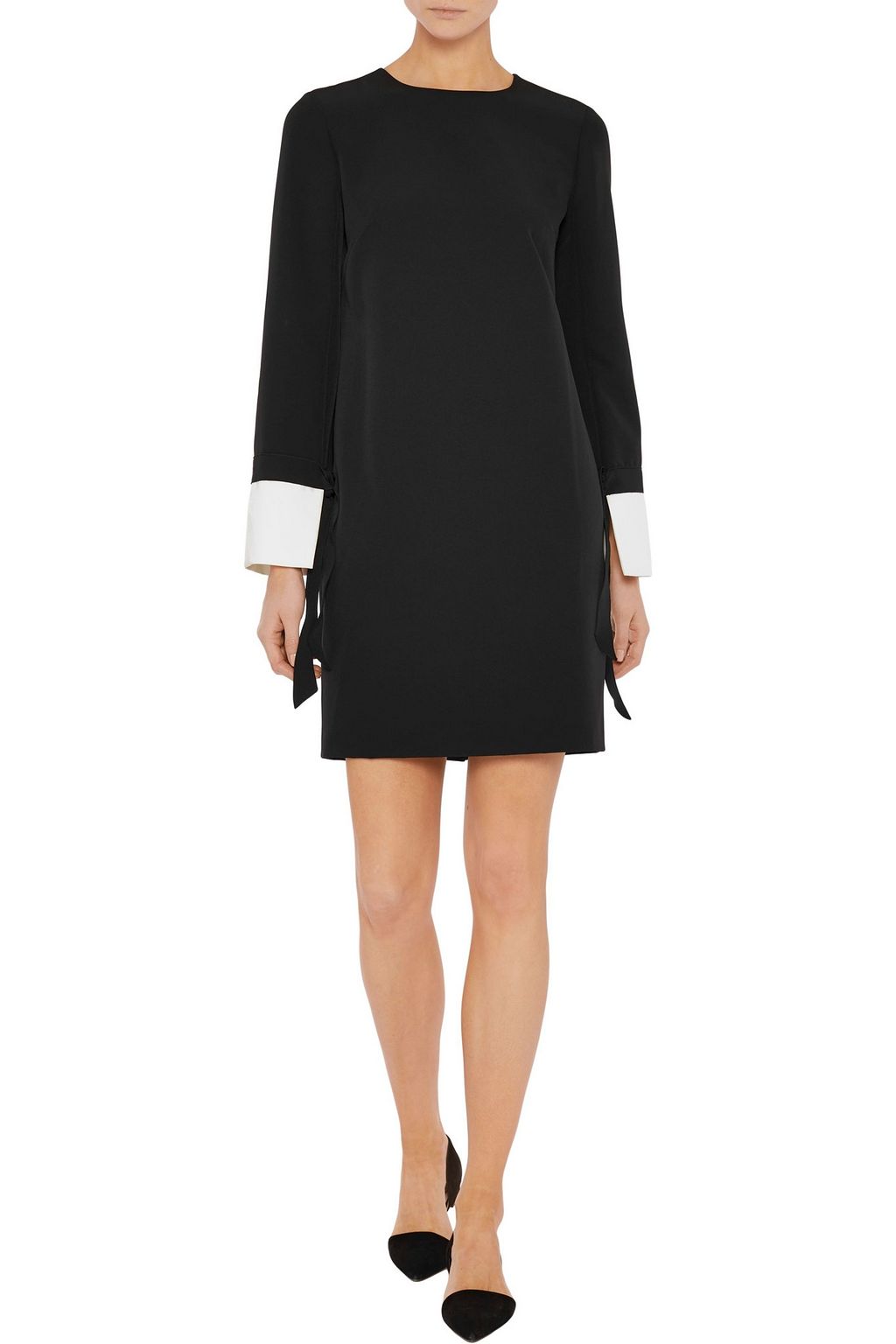 IRIS & INK Tasseled cady mini dress
