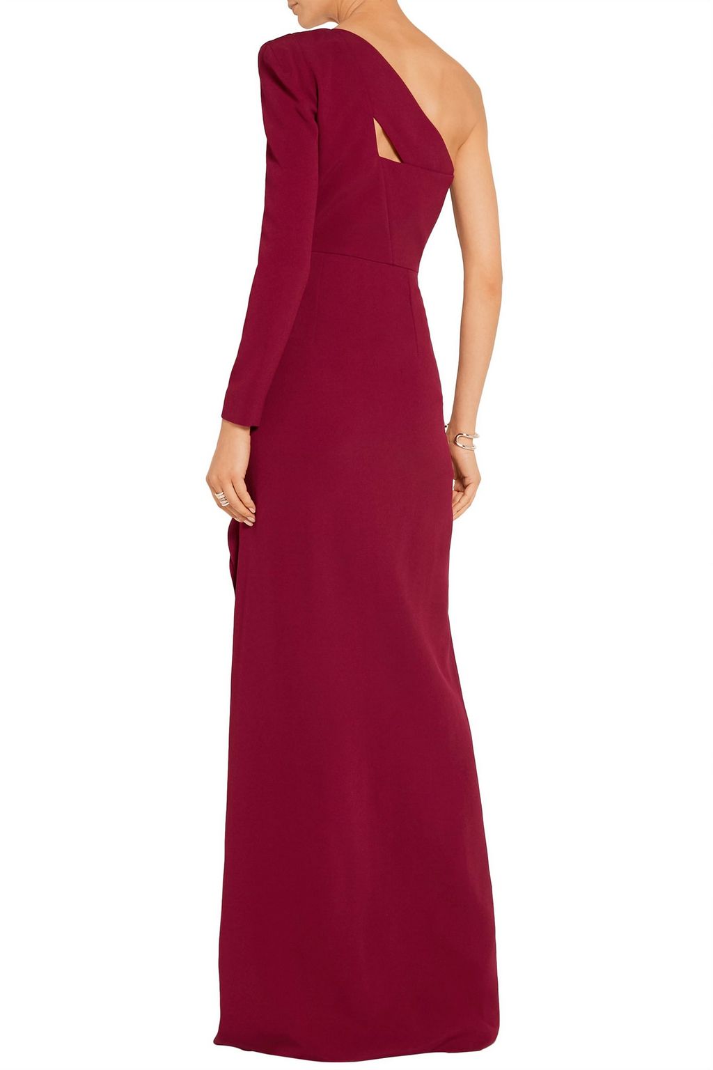 ROLAND MOURET Galaham one-shoulder stretch-crepe gown