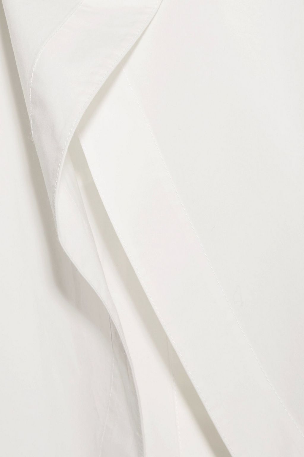 ALEXANDERWANG.T Open-back cotton-blend poplin shirt