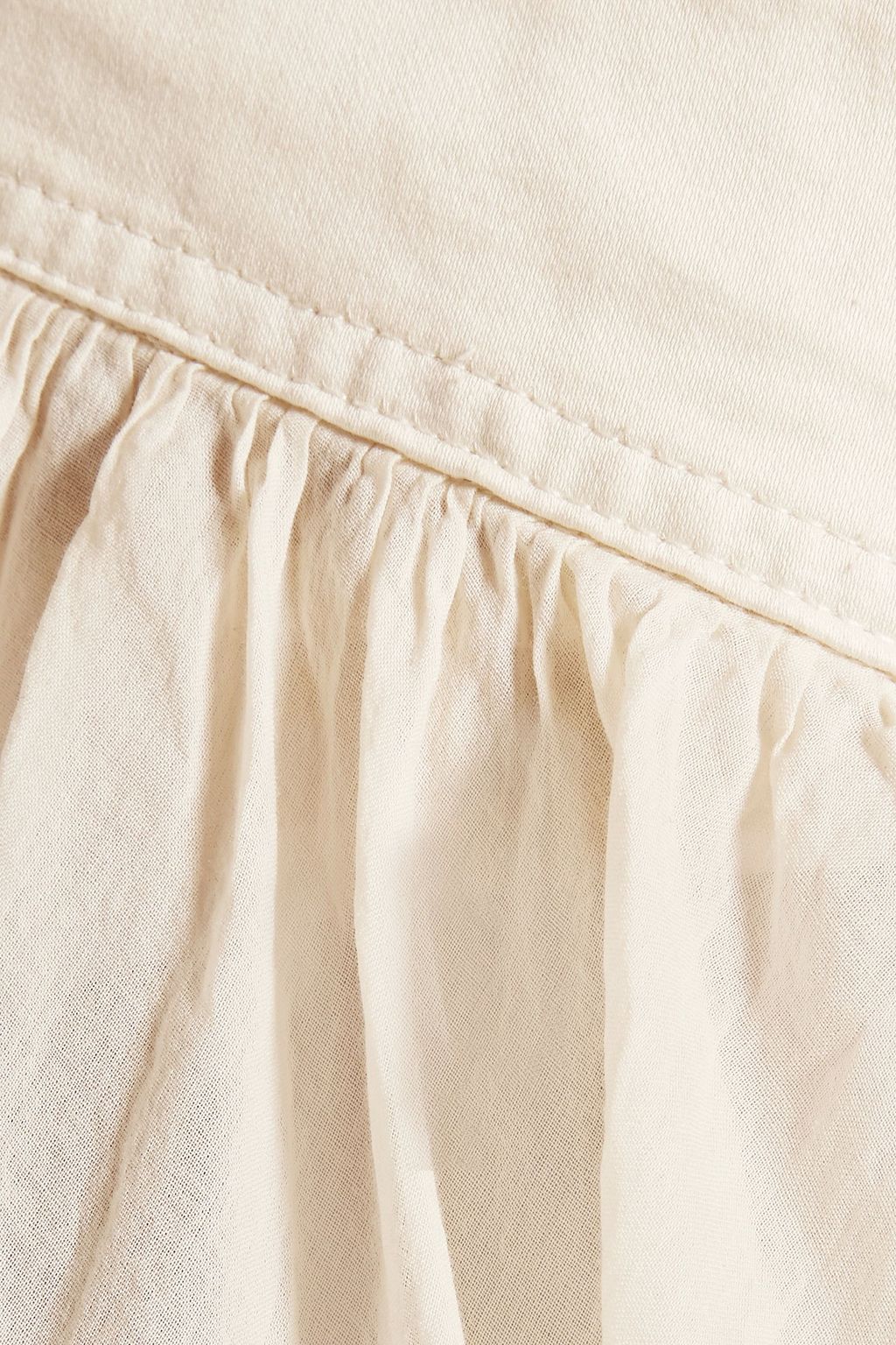 MARQUES' ALMEIDA Pleated cotton maxi skirt