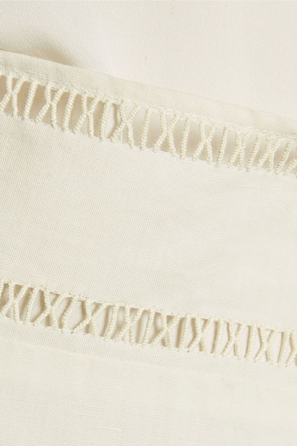 ISABEL MARANT Riley pointelle-trimmed linen and cotton-blend maxi skirt