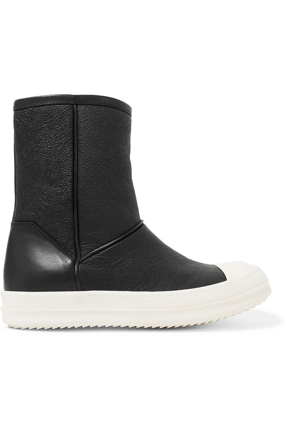 rick owens shearling boots