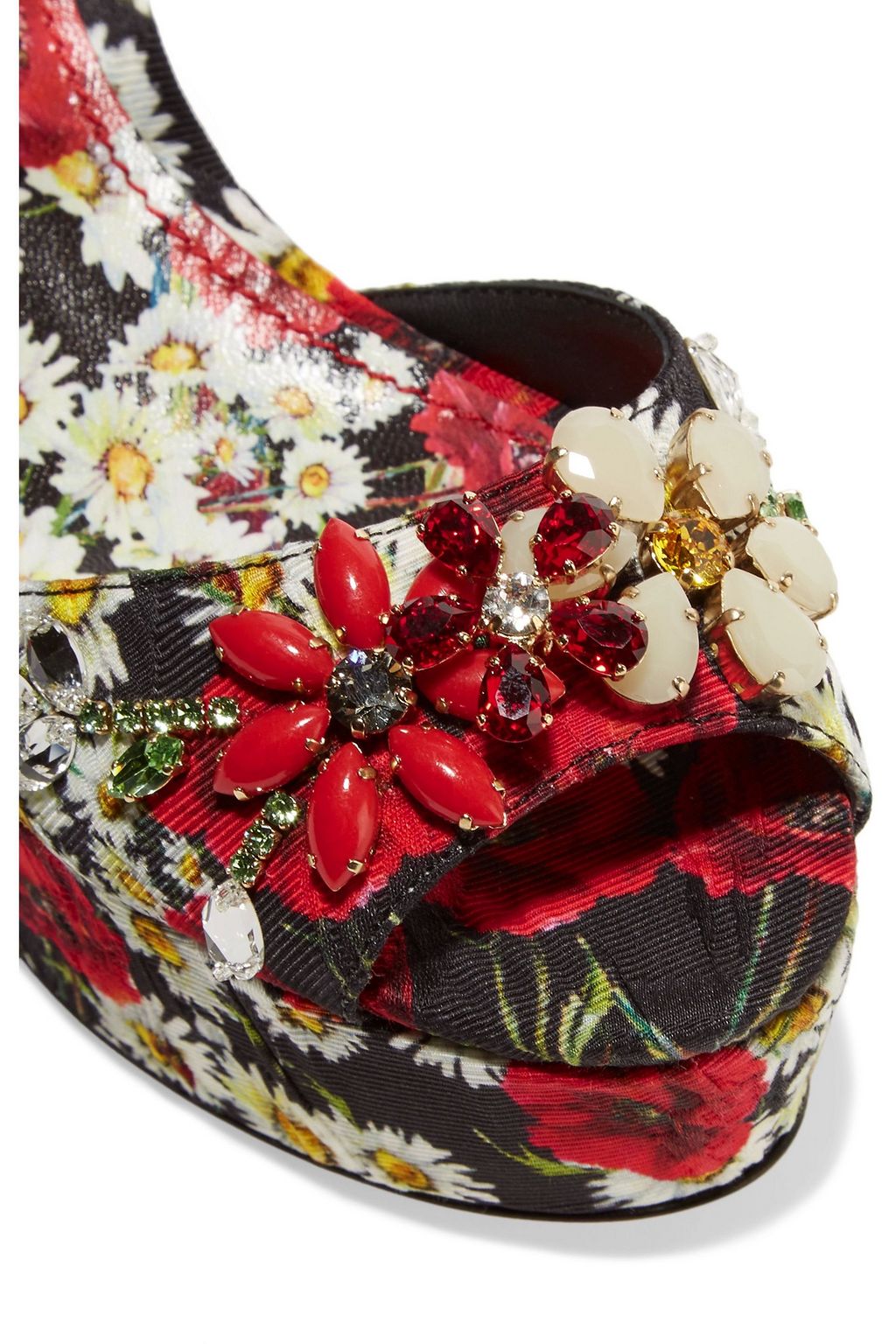 DOLCE&GABBANA صندل ويدج من الفاي مزين برسومات