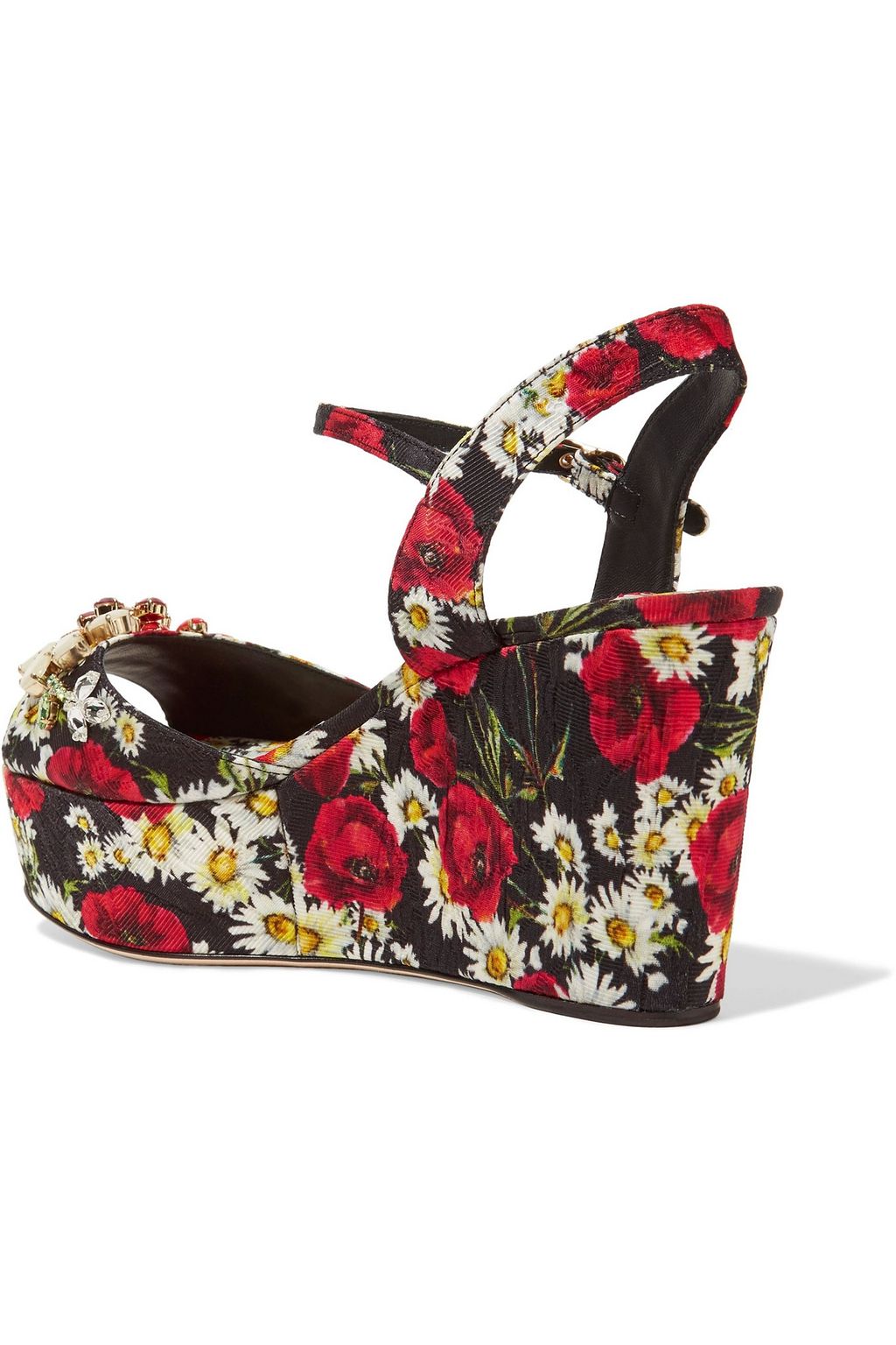 DOLCE&GABBANA صندل ويدج من الفاي مزين برسومات