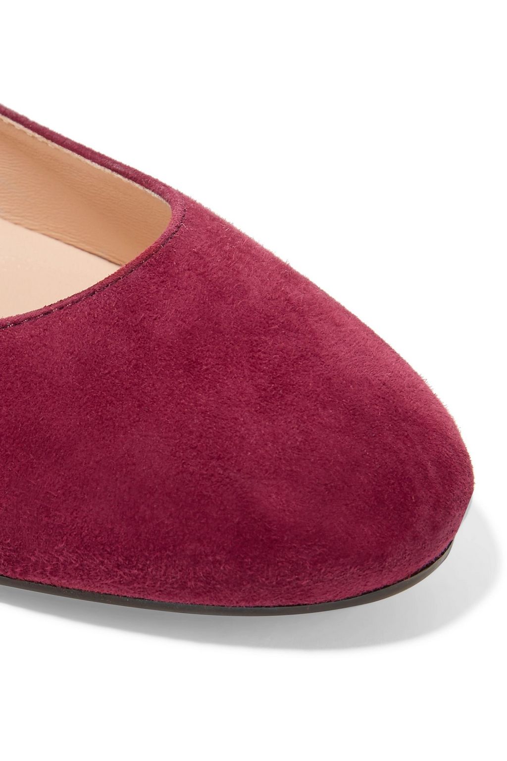 TOD'S Studded suede ballet flats