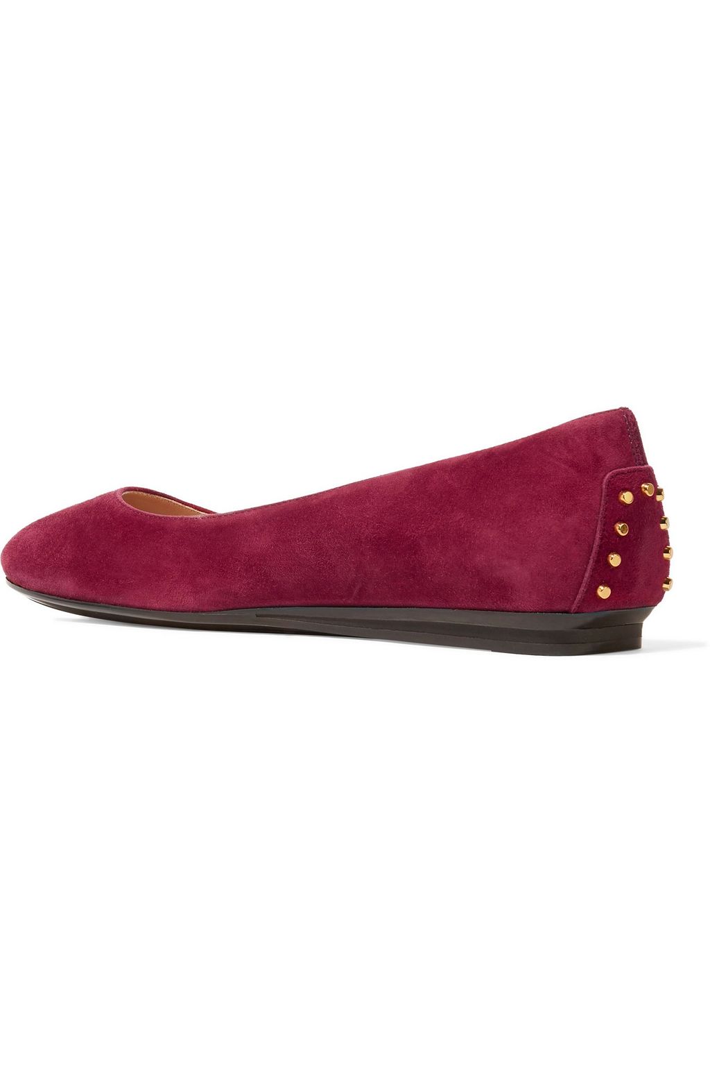 TOD'S Studded suede ballet flats