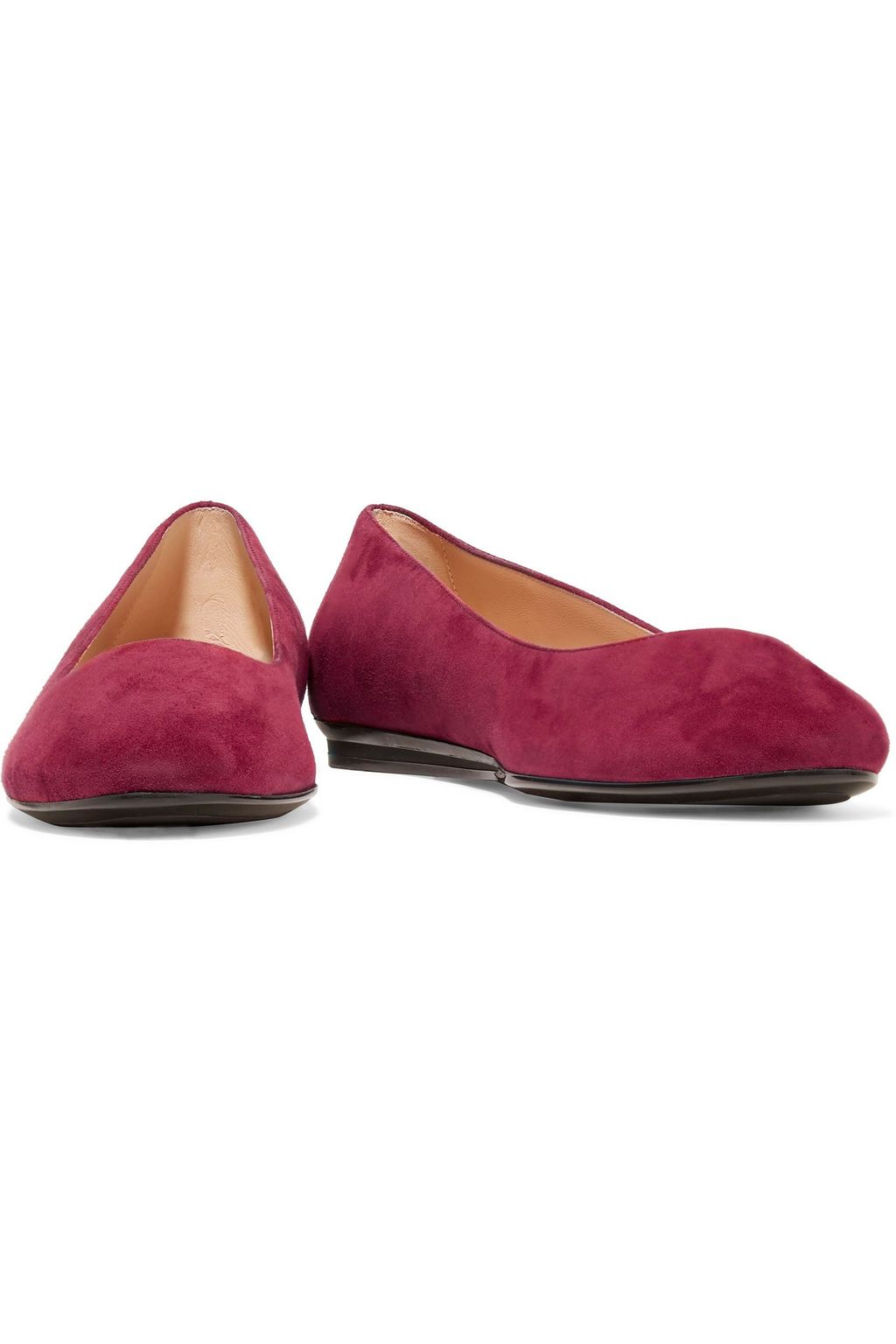 TOD'S Studded suede ballet flats