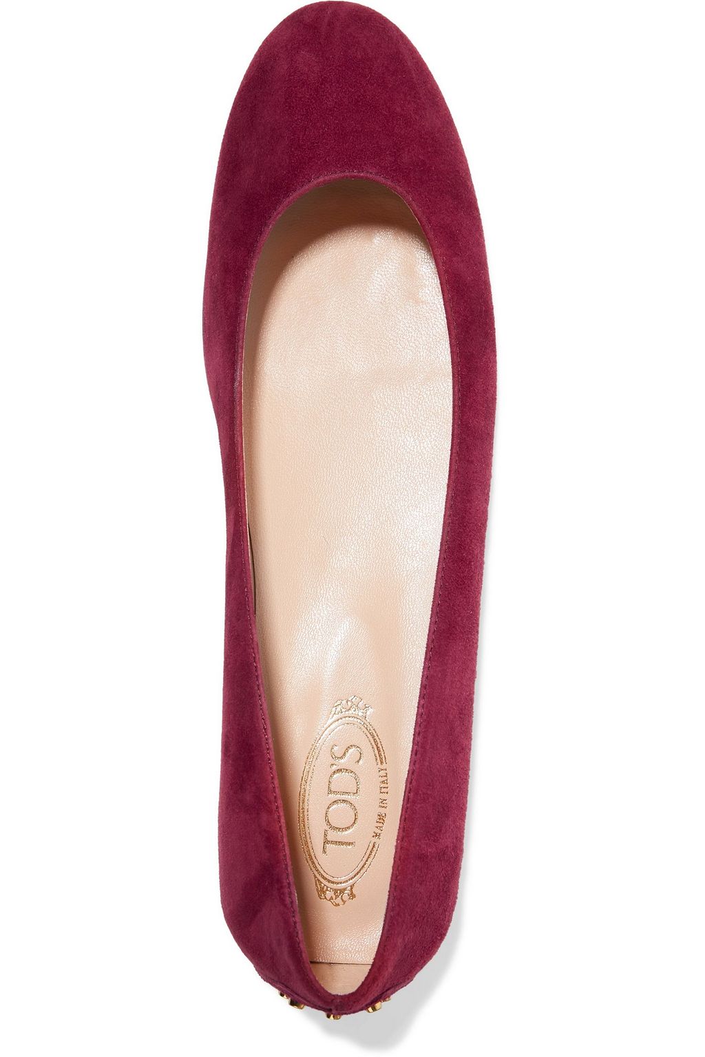 TOD'S Studded suede ballet flats