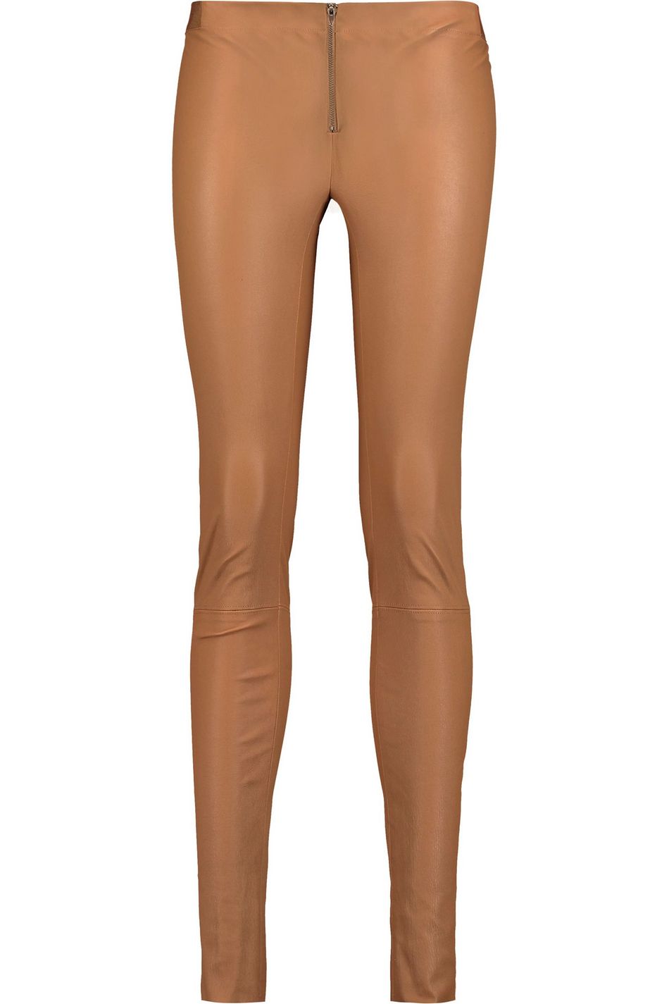 camel leather pants