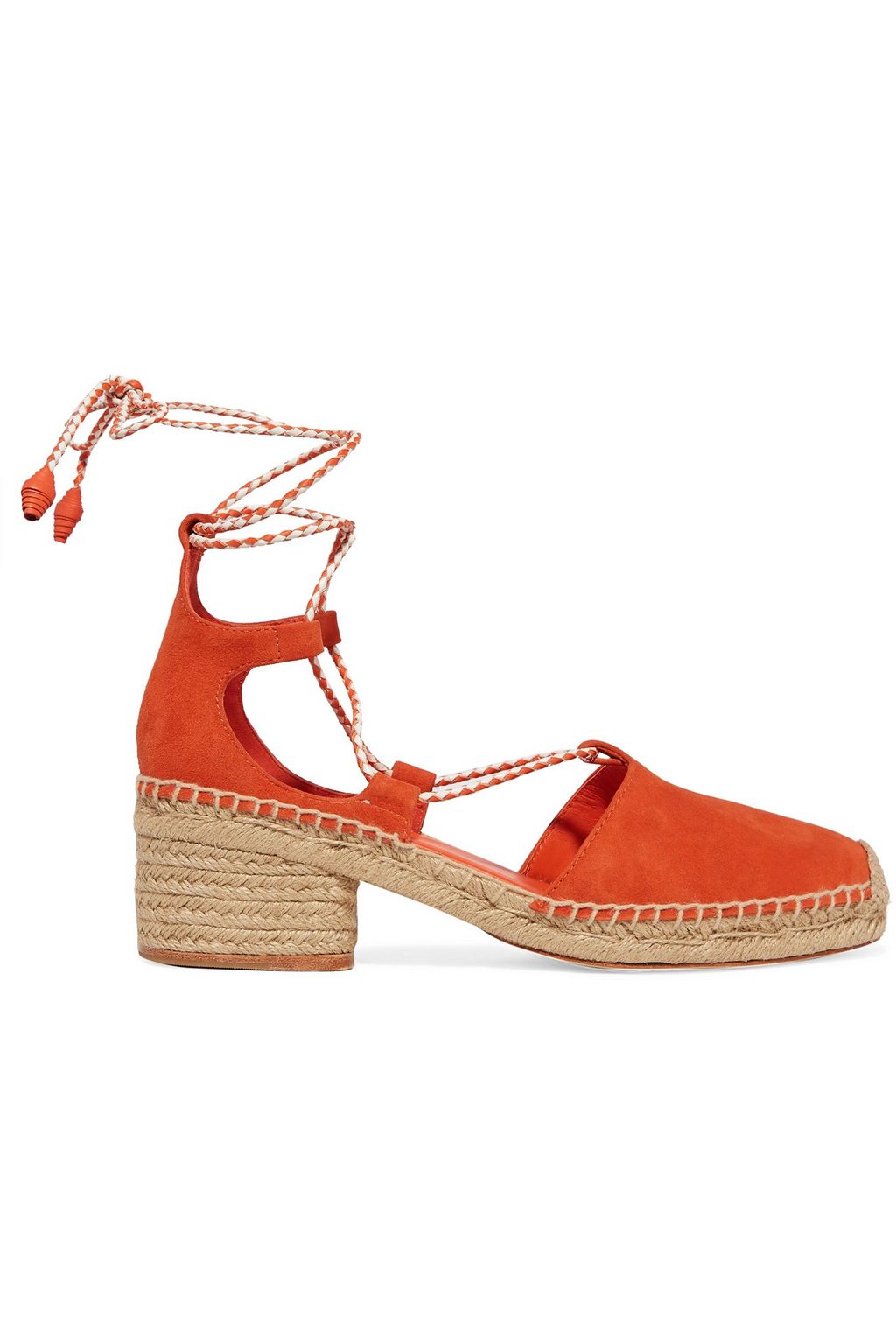 orange espadrille sandals