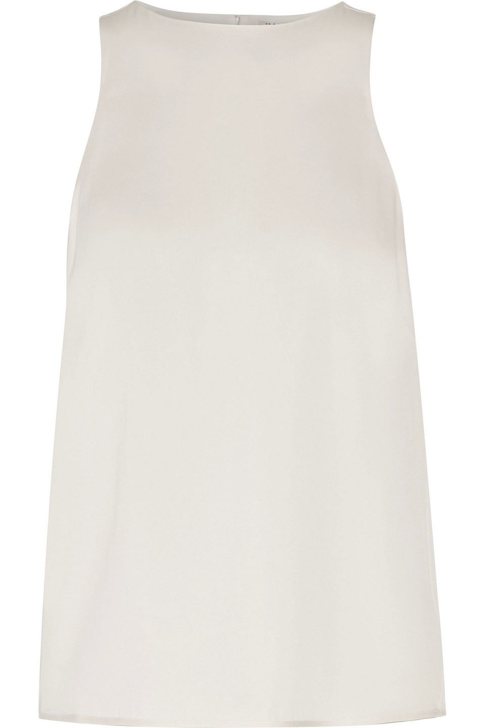 halston - embellished silk-blend top - white - us 8