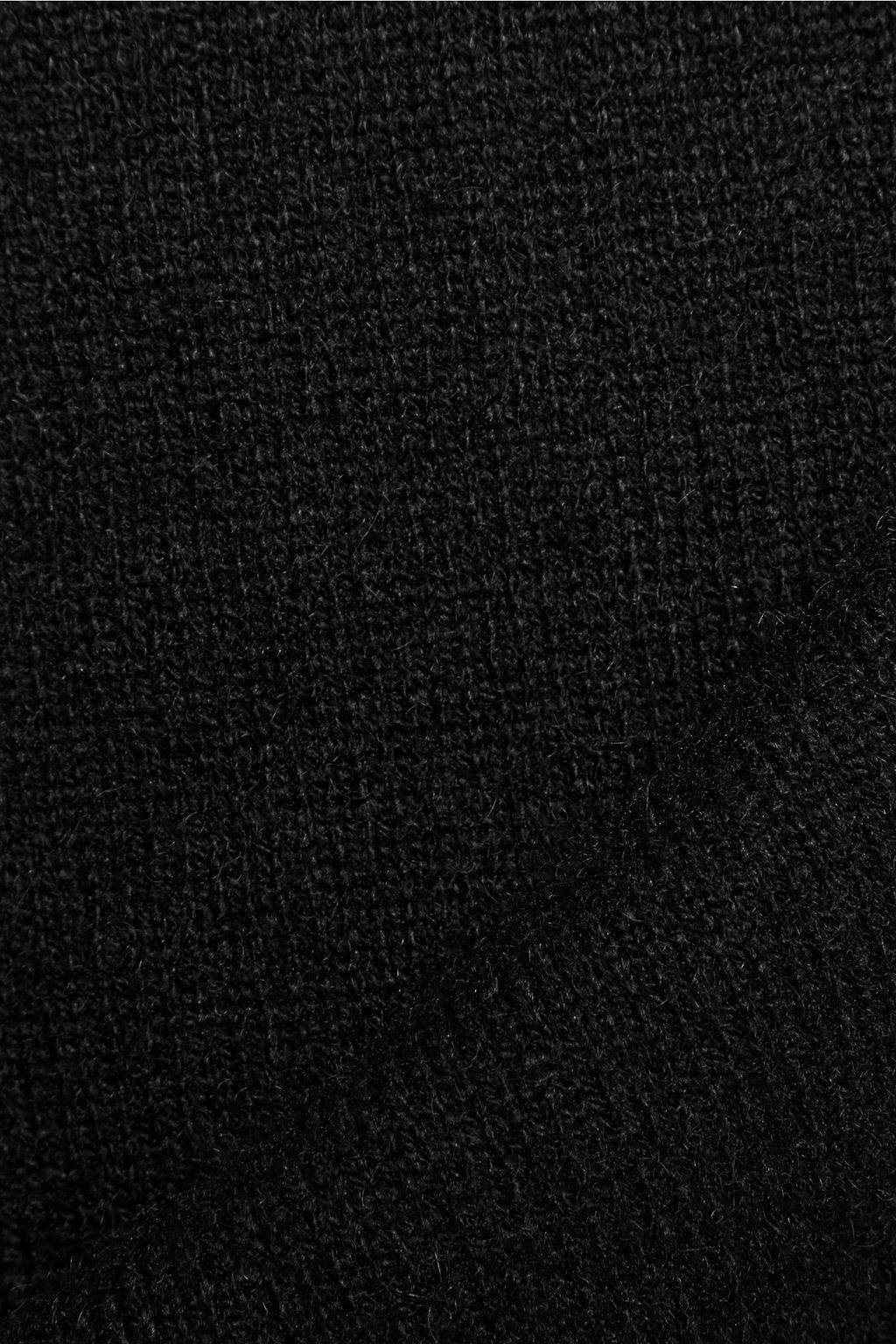 IRIS & INK Francesca cold-shoulder wool and cashmere-blend mini dress