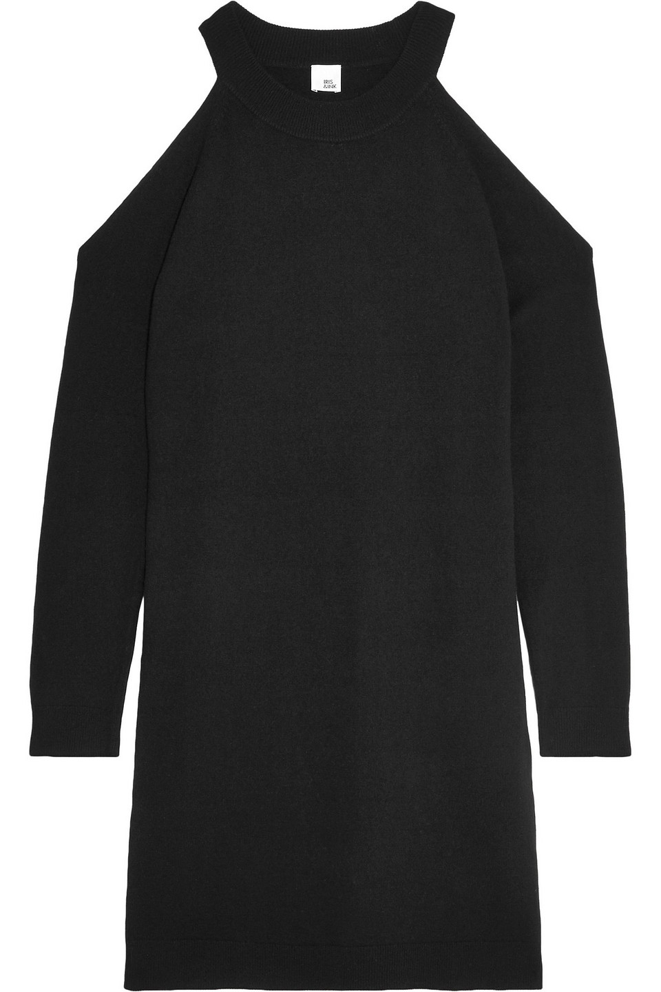 Francesca cold-shoulder wool and cashmere-blend mini dress