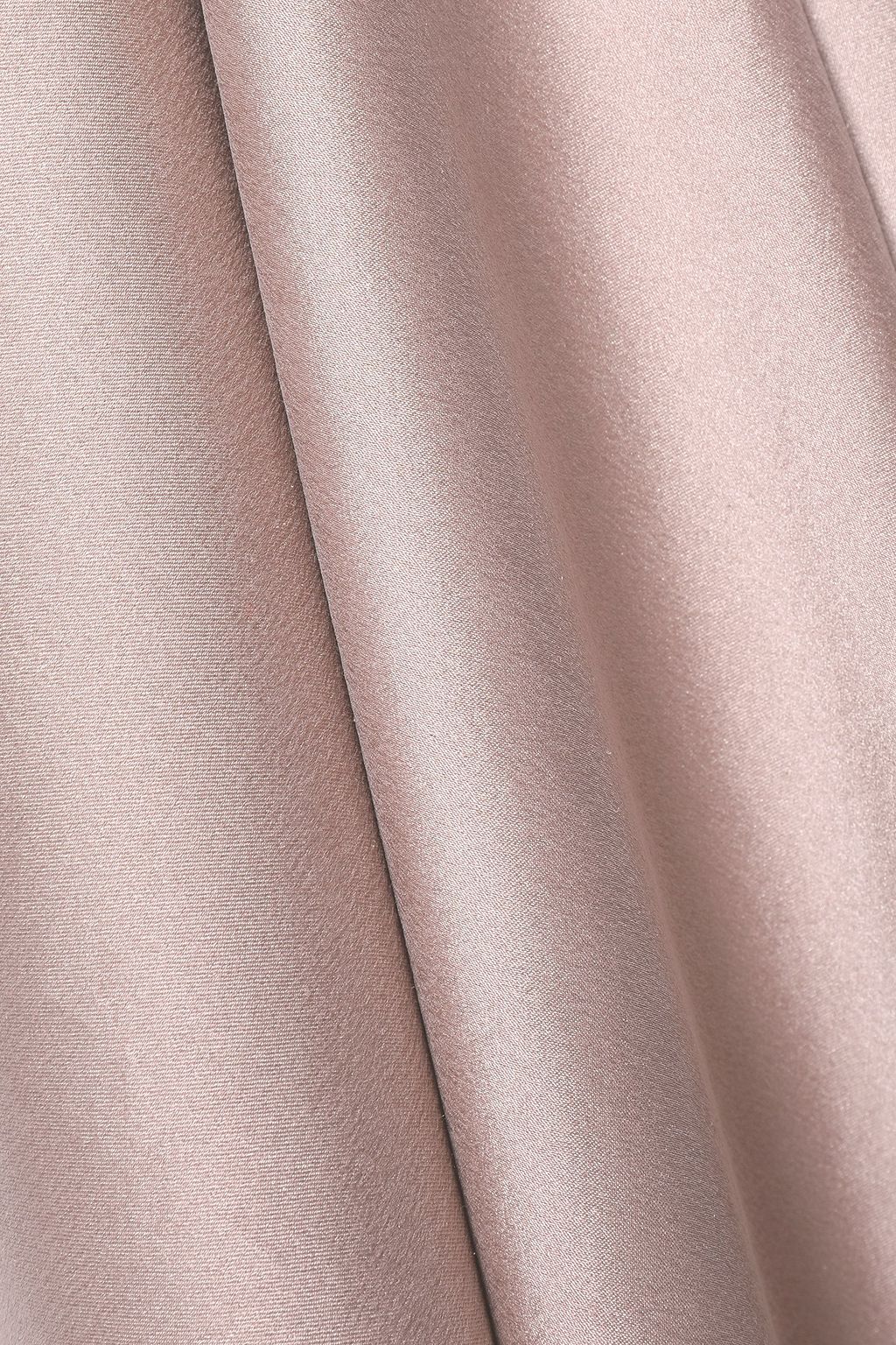 ZIMMERMANN Asymmetric ruffled washed silk-satin midi dress