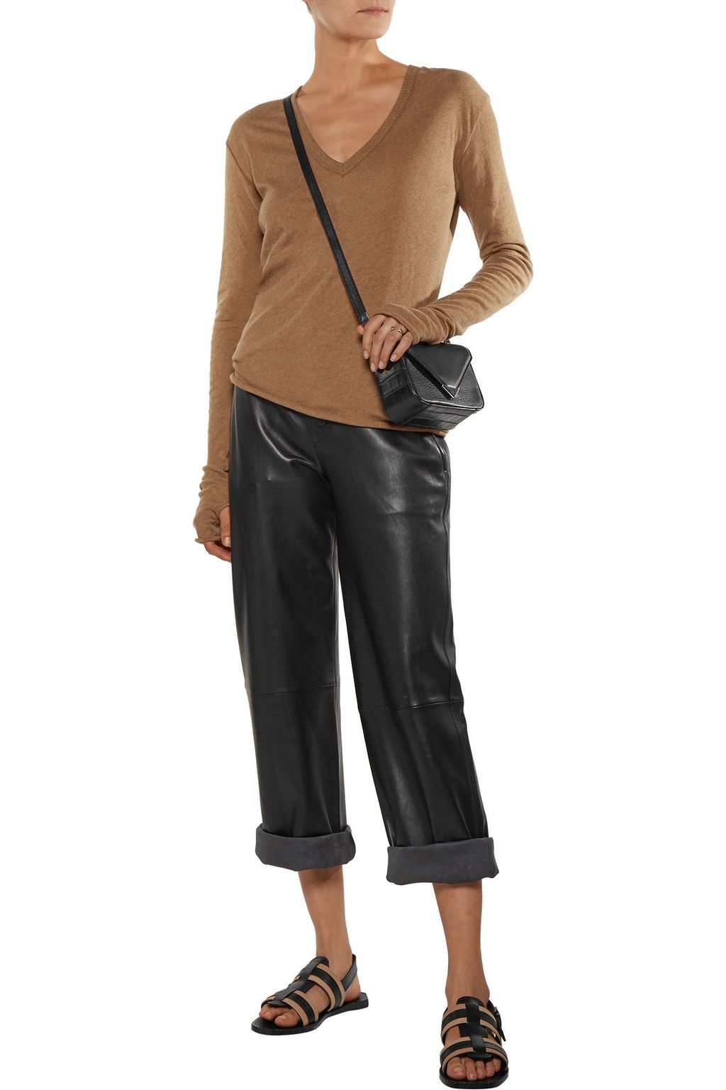 TOMAS MAIER Leather and canvas sandals