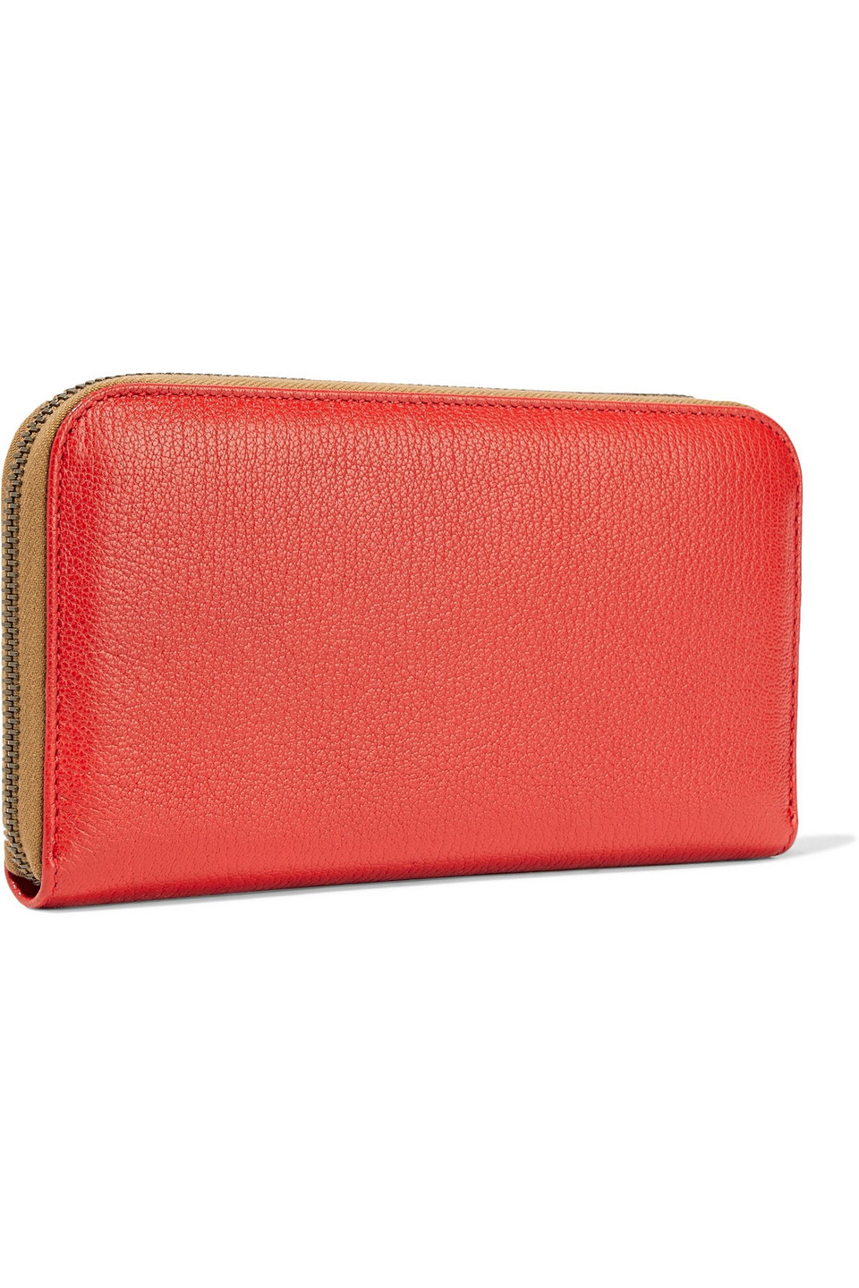 Tomas Maier Textured-leather Wallet In Red
