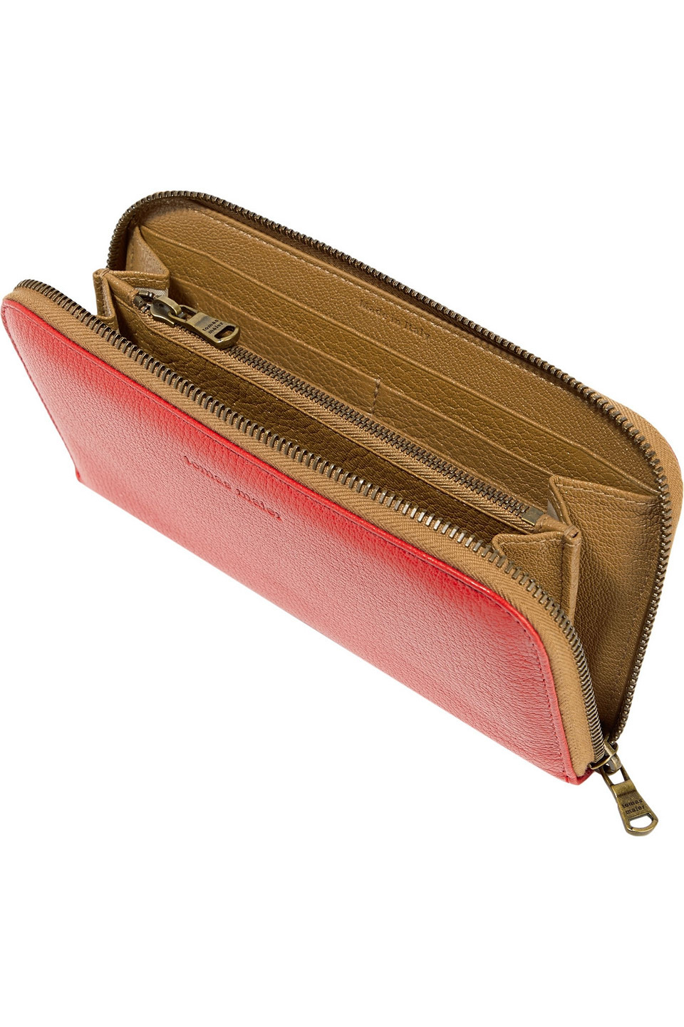 Tomas Maier Textured-leather Wallet In Red
