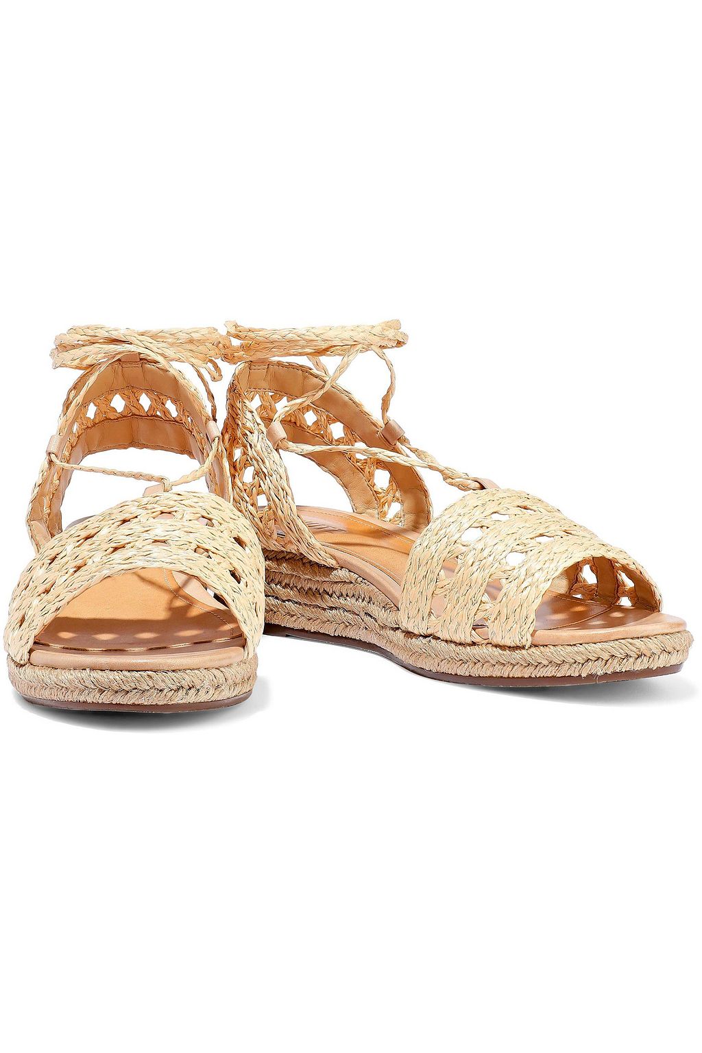 woven straw sandals