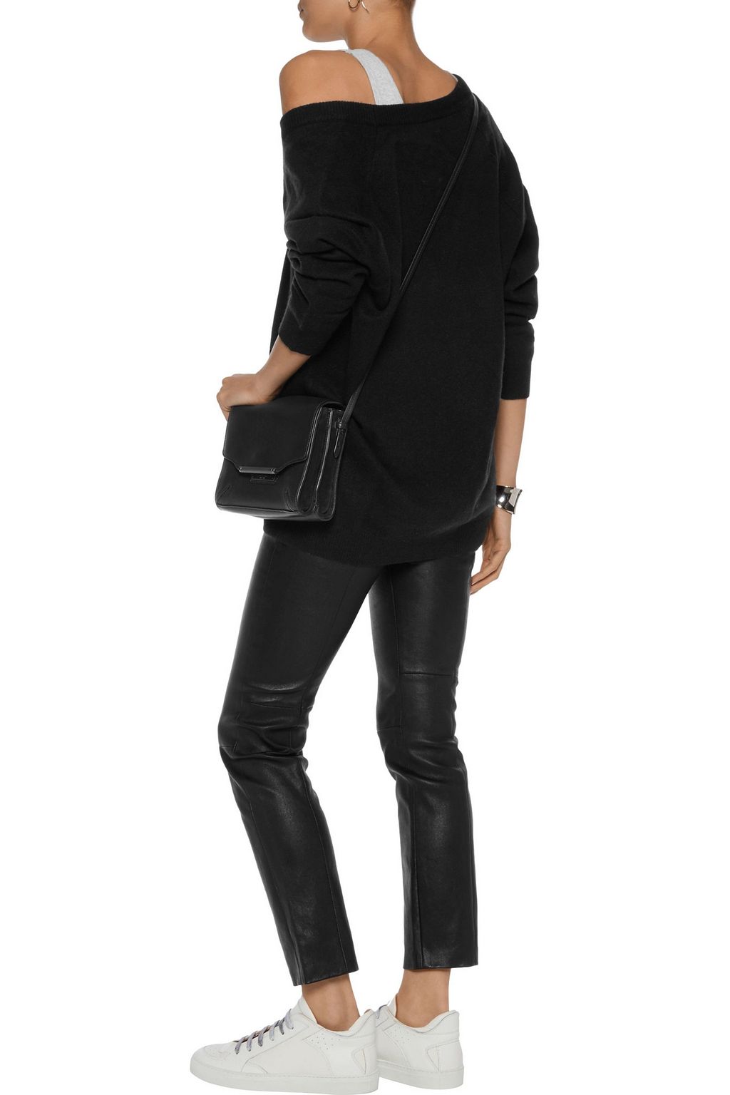 ALEXANDERWANG.T Leather skinny pants