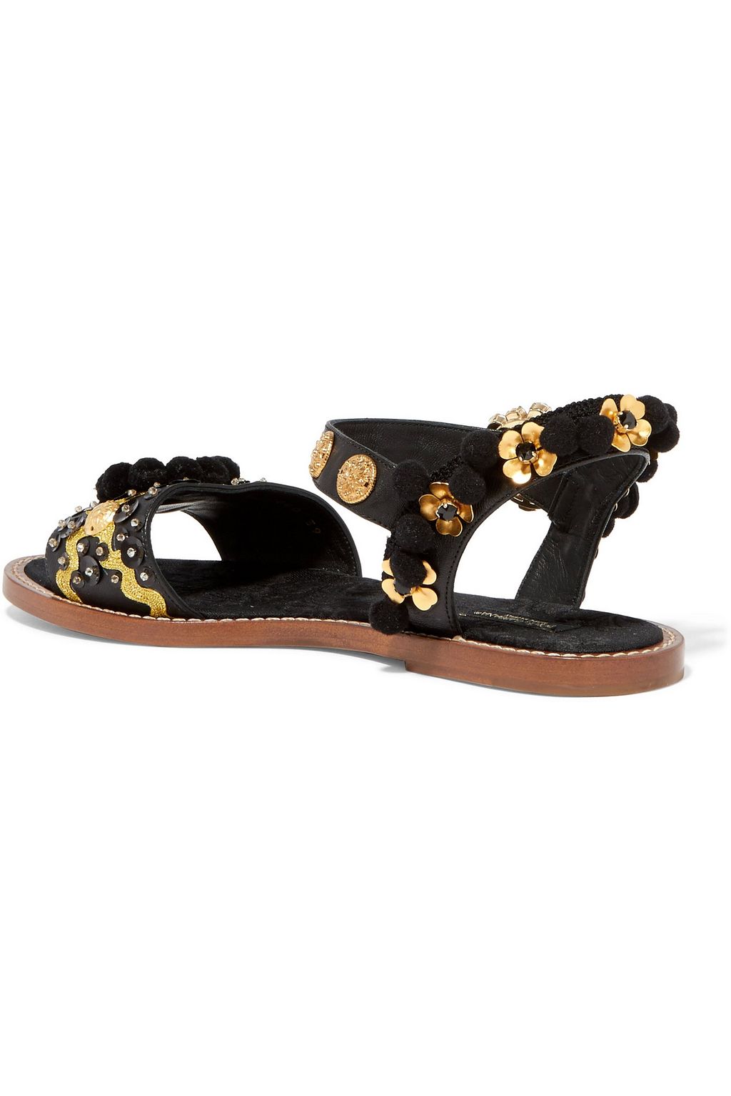DOLCE & GABBANA Embellished leather sandals