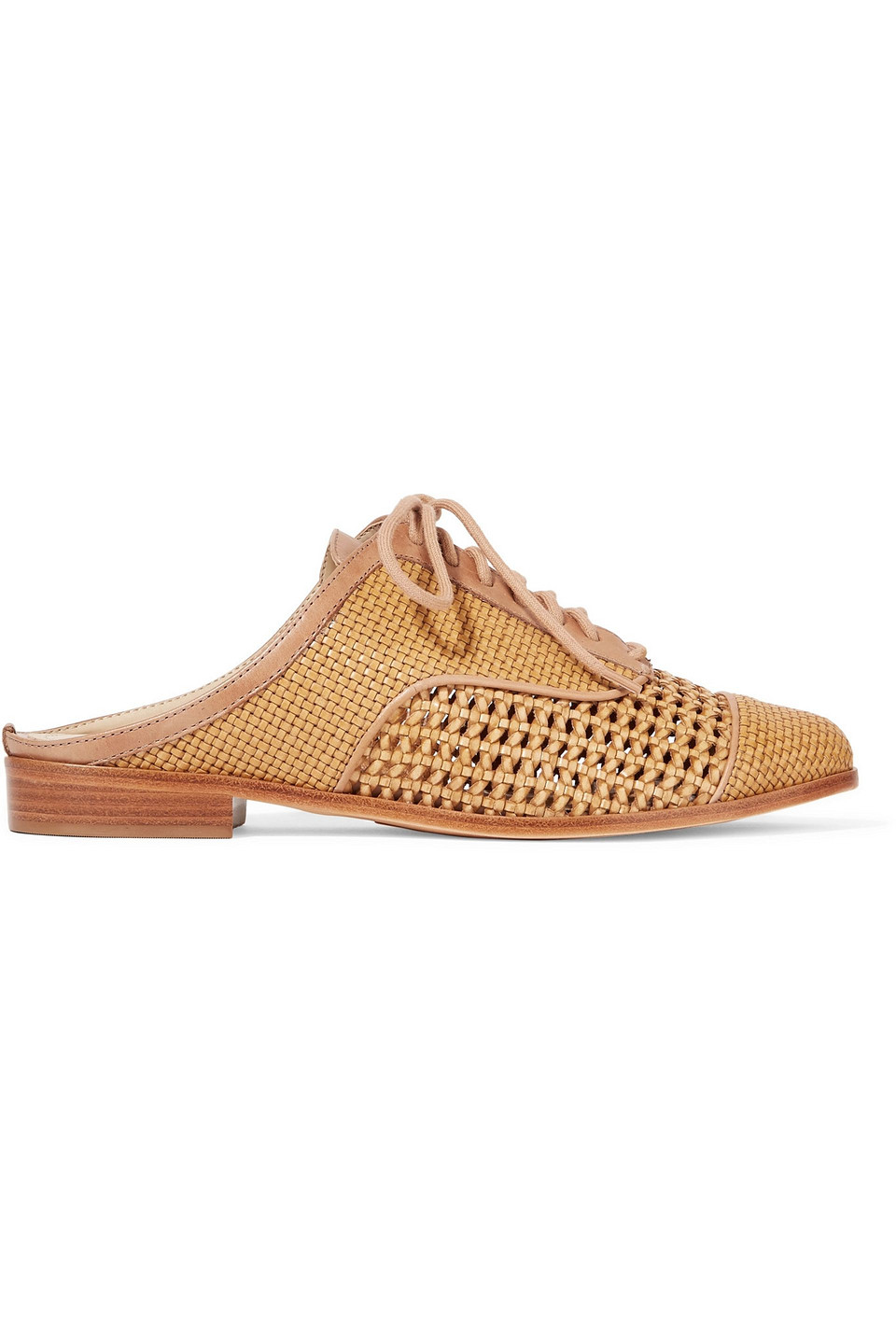 Dracena woven leather slip-on brogues
