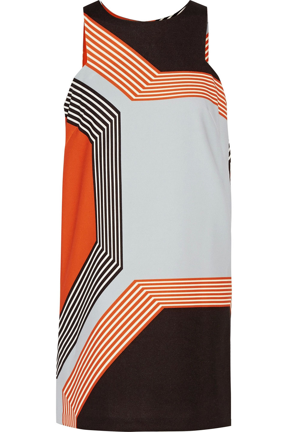 Milly Printed Cady Mini Dress In Multi