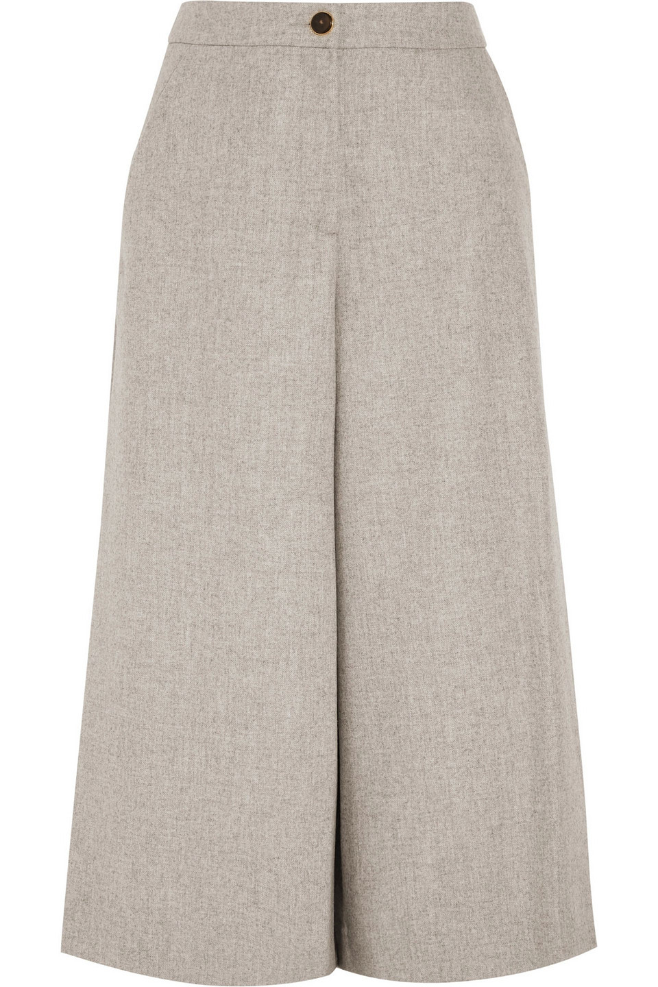 vanessa seward - charly wool culottes - gray - fr 40