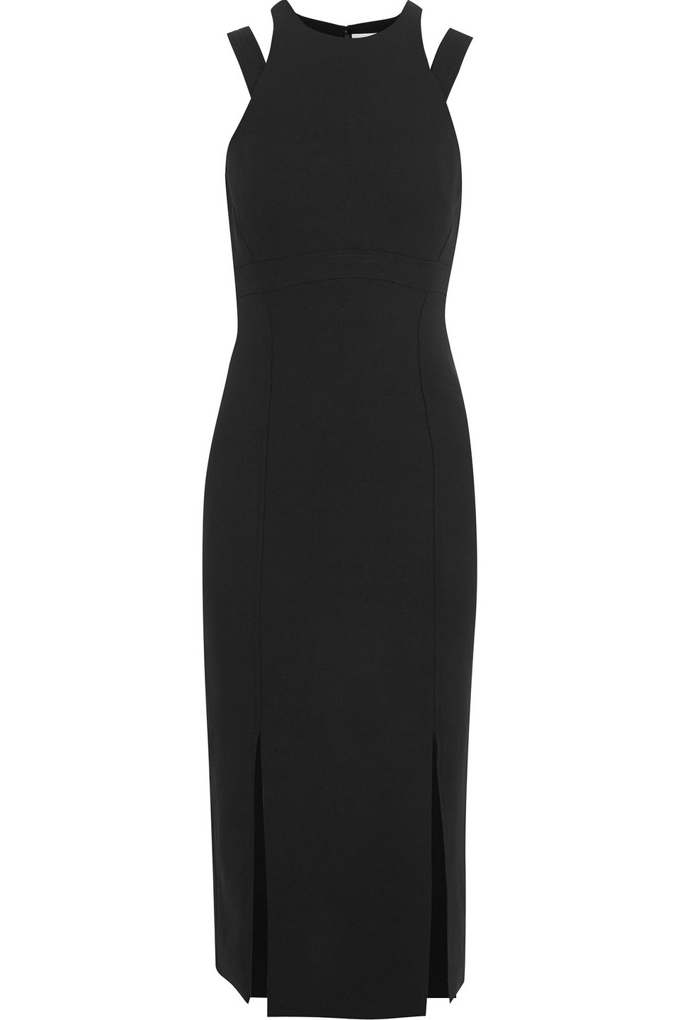 cinq à sept - henriette cutout crepe dress - black - us 2